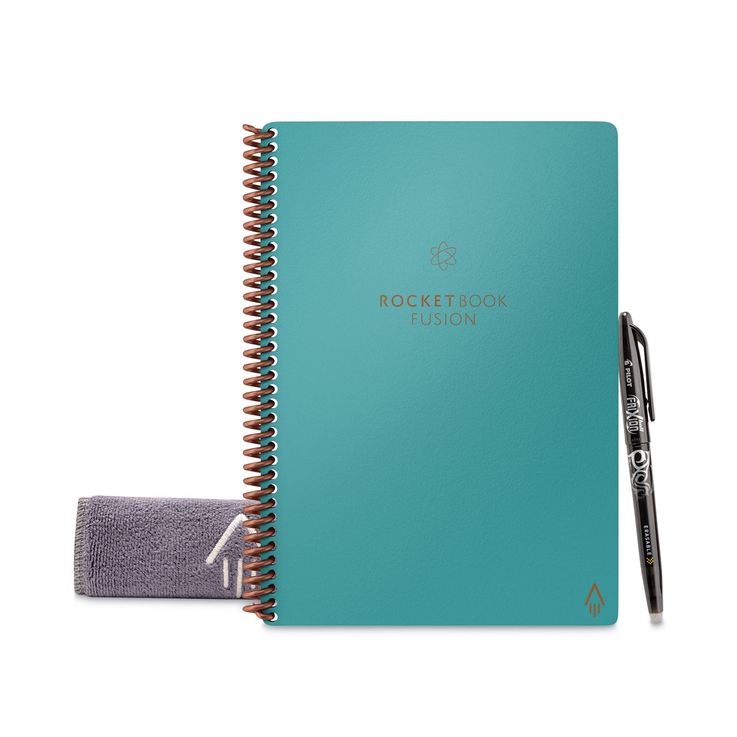 Rocketbook Fusion Smart Notebook, Seven Assorted Page Formats, Teal Cover, (21) 8.8 x 6 Sheets