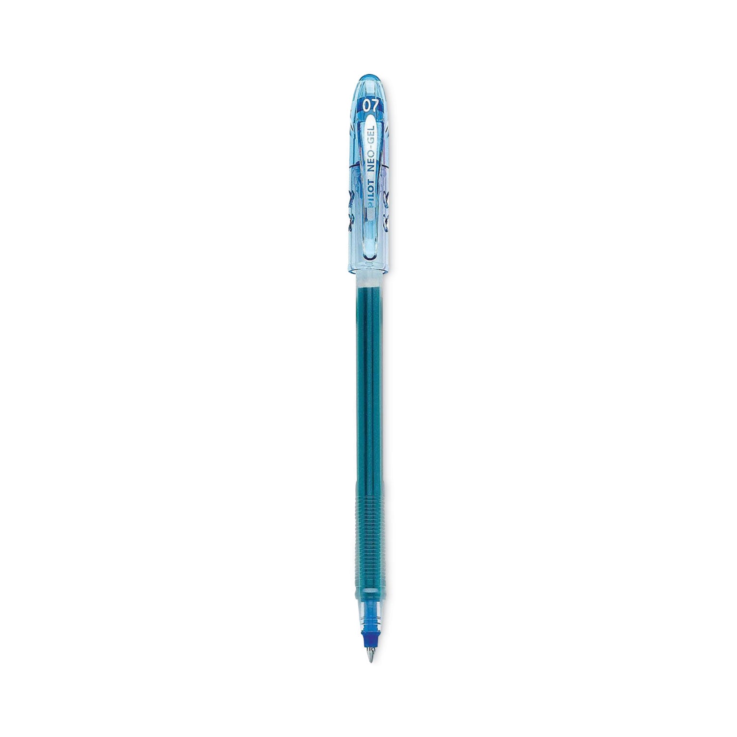 Neo-Gel Gel Pen, Stick, Fine 0.7 mm, Blue Ink, Translucent Blue Barrel, 48/Pack