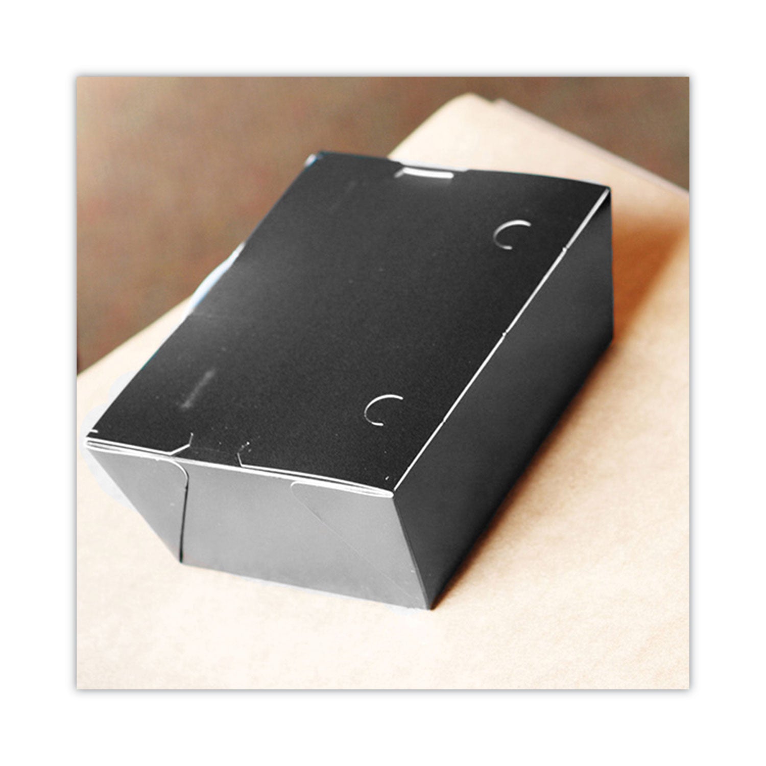 SCT® ChampPak Carryout Boxes, 7.75 x 5.5 x 2.5, Black, Paper, 200/Carton