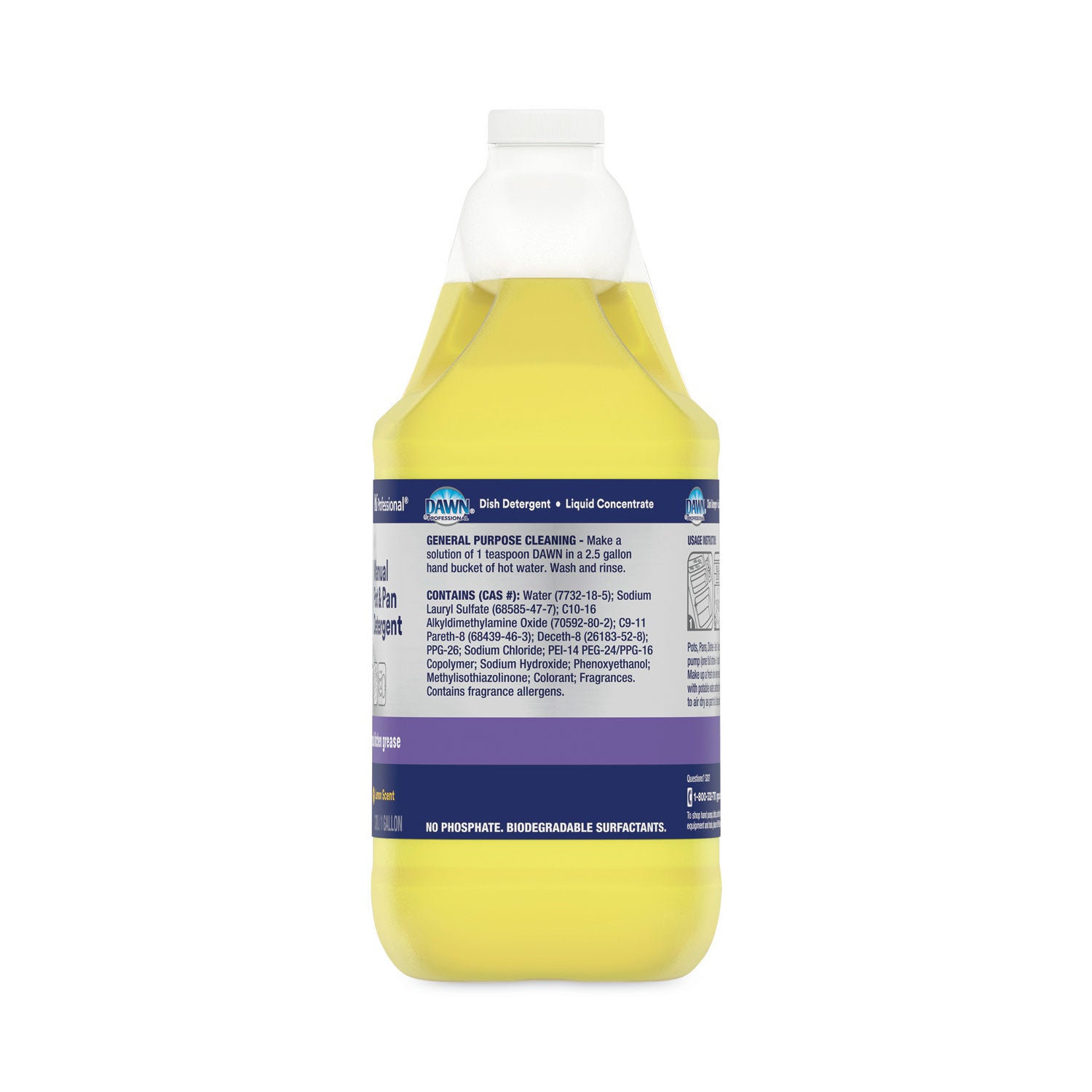 Dawn® Professional Manual Pot/pan Dish Detergent, Lemon, 4/carton