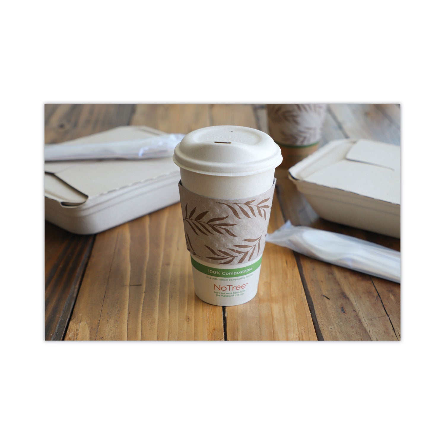 World Centric® Hot Cup Sleeves, Fits 10, 12, 16, 20 Oz Cups, Natural, 1,000/carton