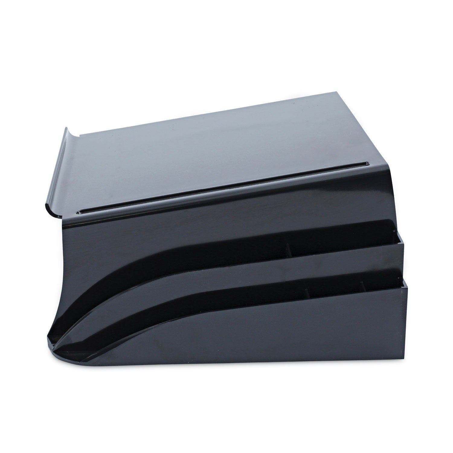 Universal® Recycled Telephone Stand And Message Center, 12.25 X 10.5 X 5.25, Black