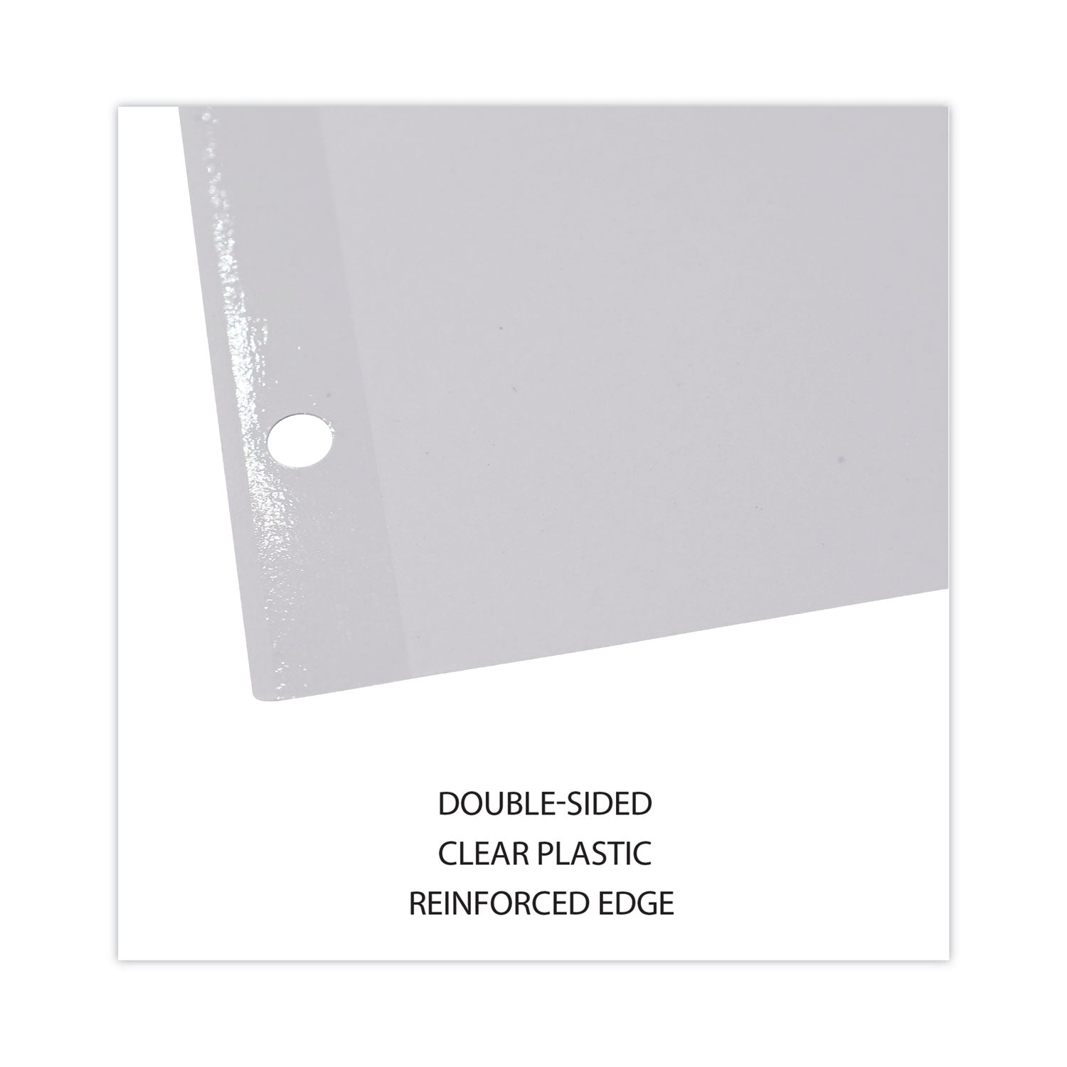 Universal® Deluxe Write-On/Erasable Tab Index, 5-Tab, 11 x 8.5, White, Assorted Tabs, 1 Set