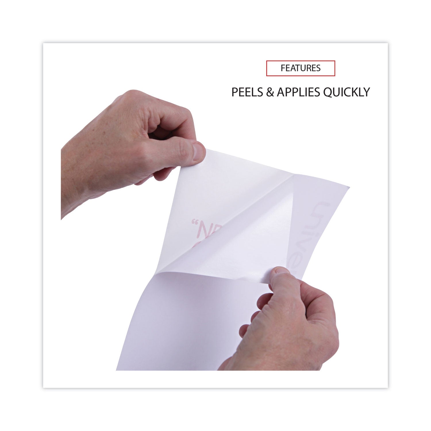 Universal® Copier Mailing Labels, Copiers, 8.5 X 11, White, 100/box