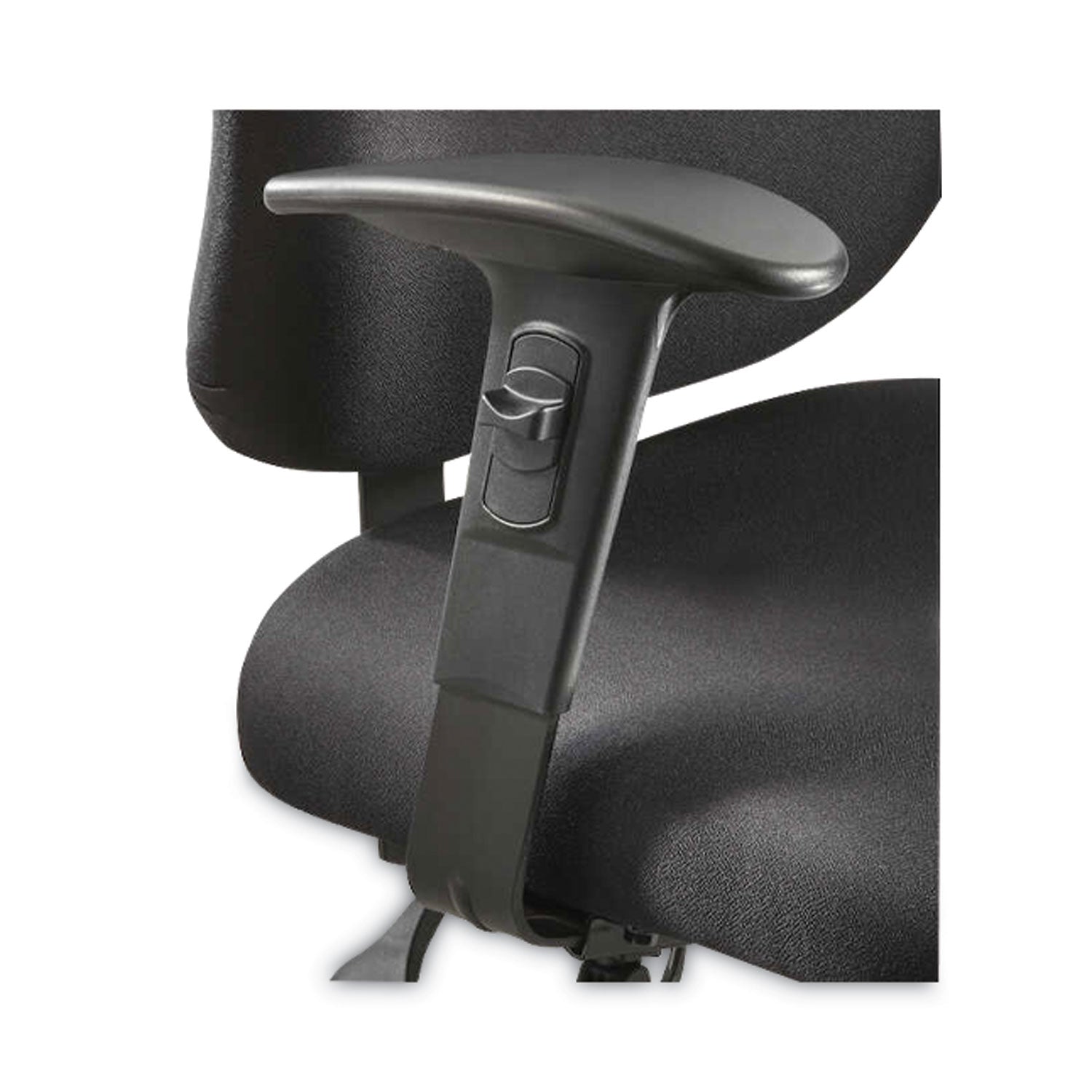 Safco® Alday Intensive-Use Chair, Supports Up To 500 Lb, 17.5" To 20" Seat Height, Black