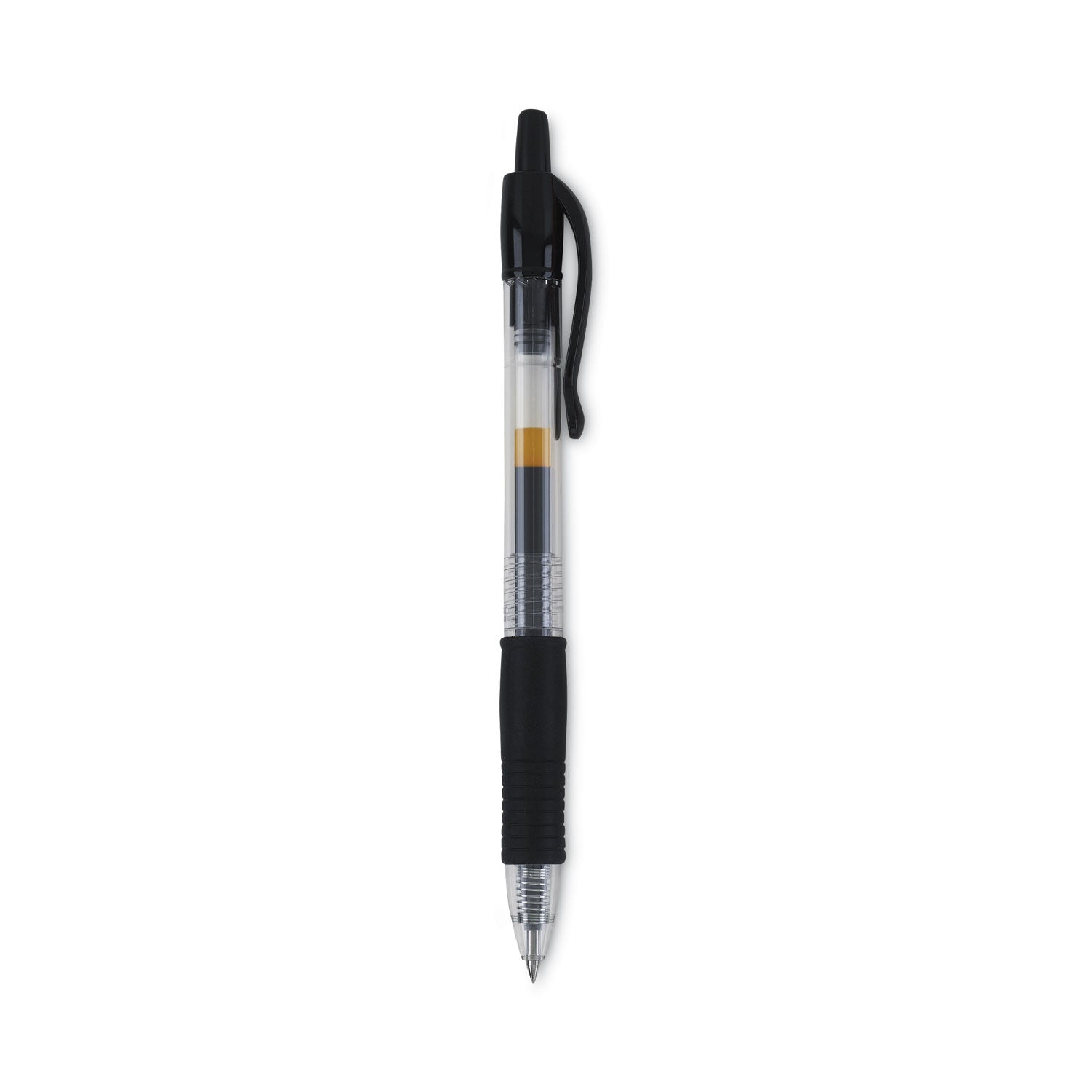 Pilot® G2 Premium Gel Pen, Retractable, Bold 1 mm, Black Ink, Smoke/Black Barrel, Dozen