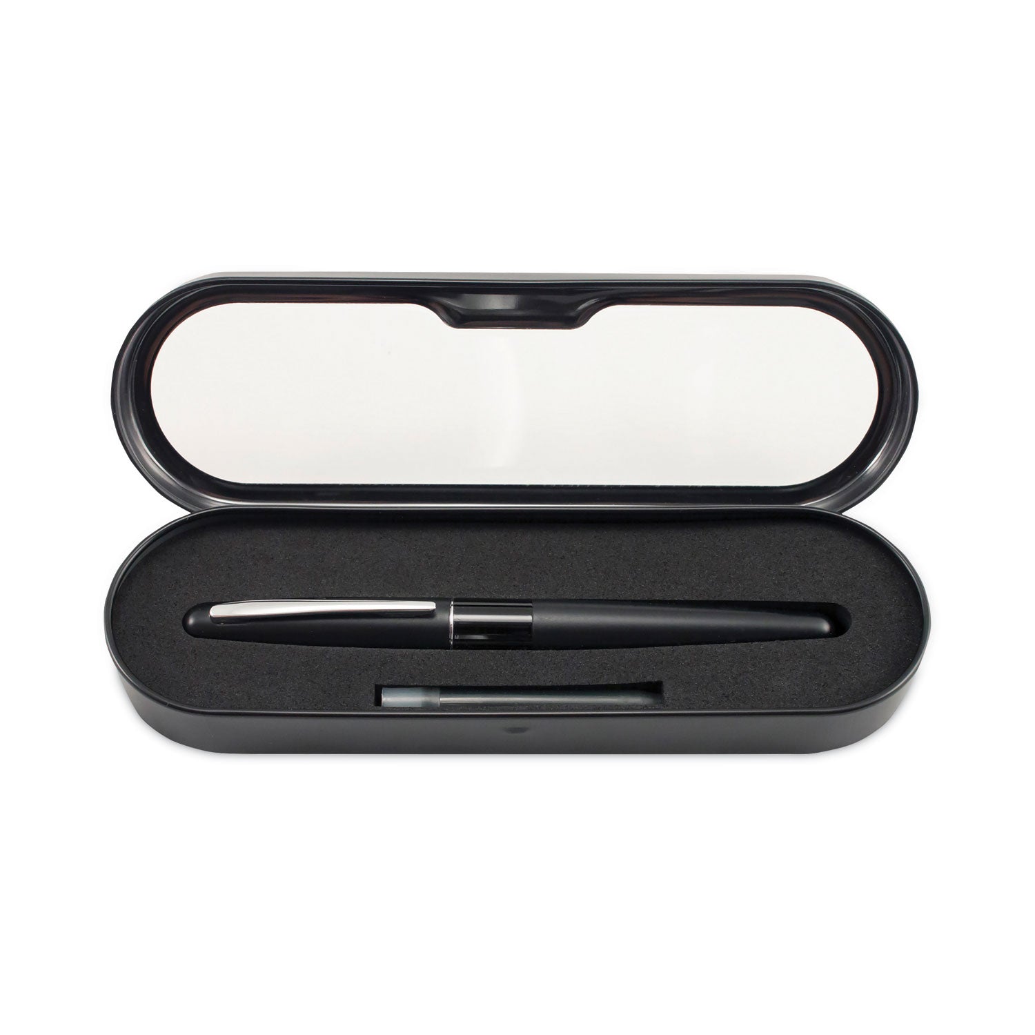 Pilot® MR Metropolitan Collection Fountain Pen, Medium 1 mm, Black Ink, Black Barrel