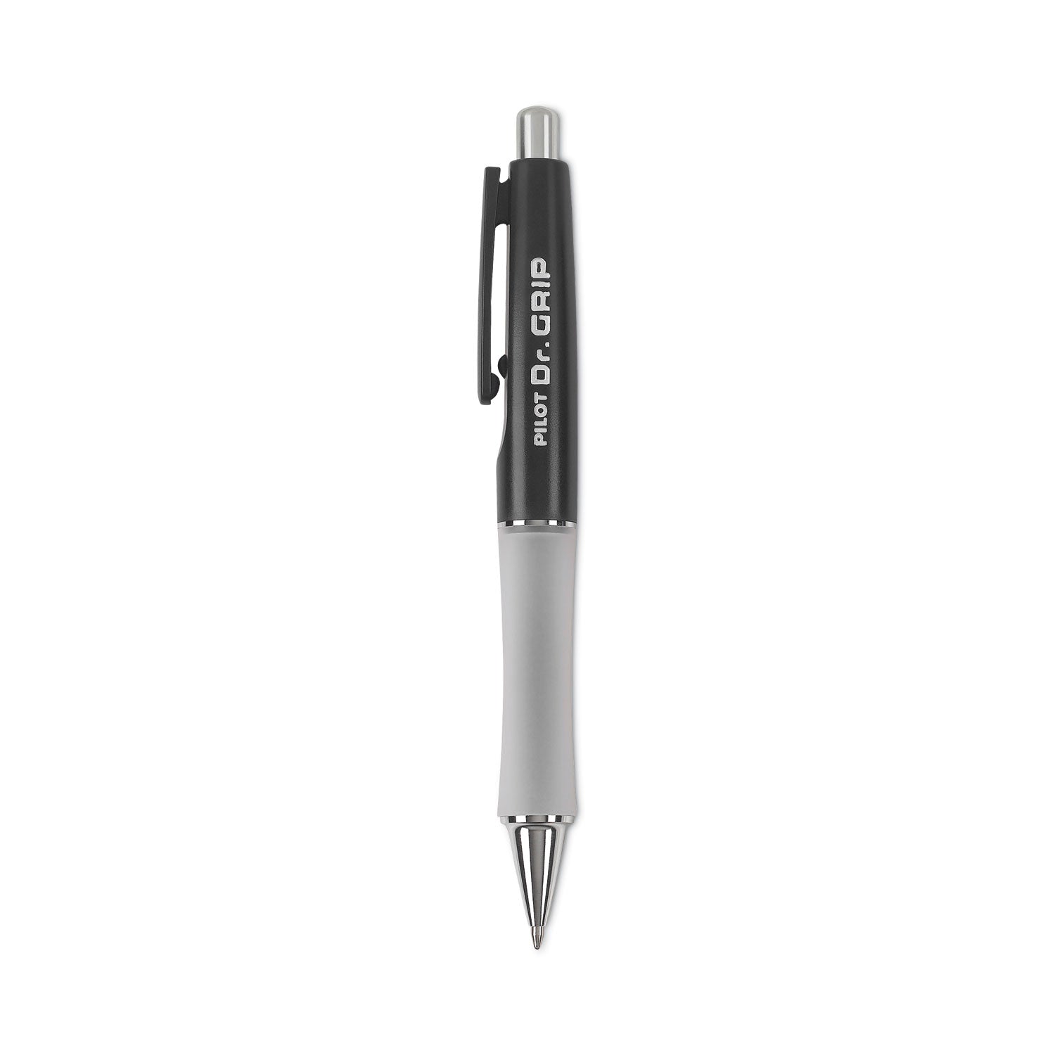 Dr. Grip Ballpoint Pen, Retractable, Medium 1 mm, Black Ink, Black Barrel