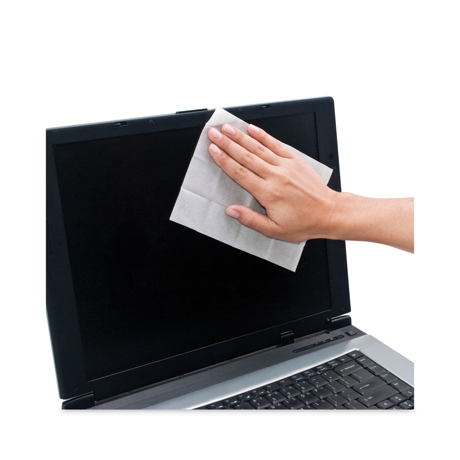 Read Right® Two Step ScreenKleen Wet and Dry Cleaning Wipes, 5 x 5, Unscented, 40/Box