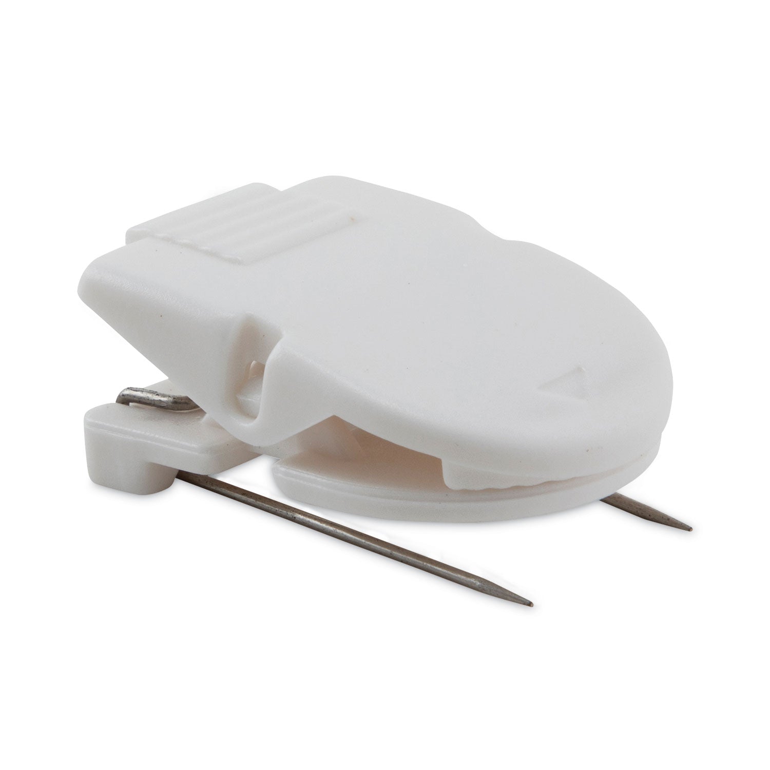 Advantus Wall Clips for Fabric Panels, 40 Sheet Capacity, White, 20/Box