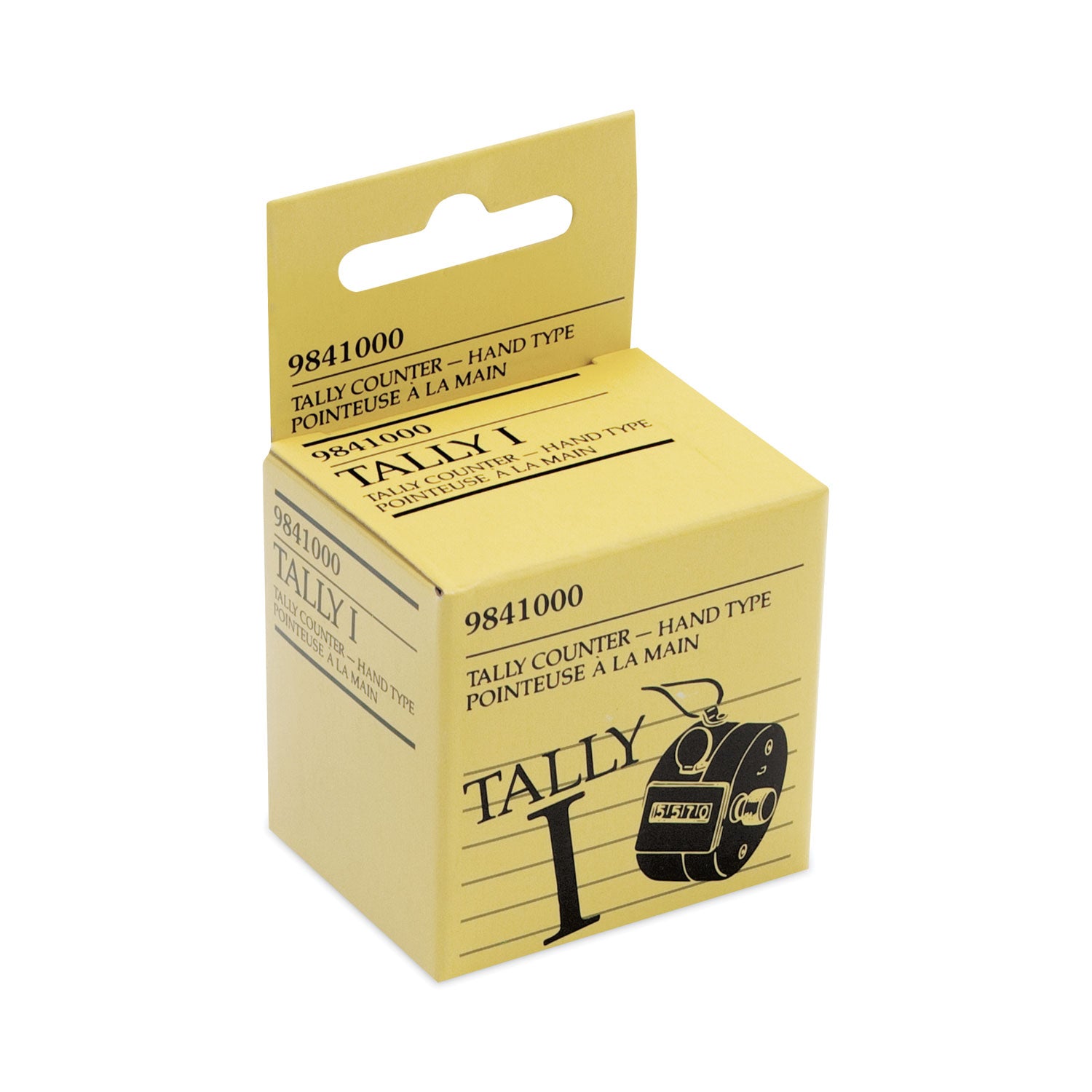 Bates® Tally I Hand Model Tally Counter, Registers 0-9999, Chrome