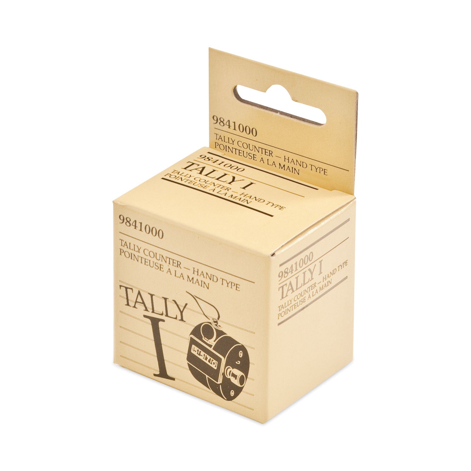 Bates® Tally I Hand Model Tally Counter, Registers 0-9999, Chrome