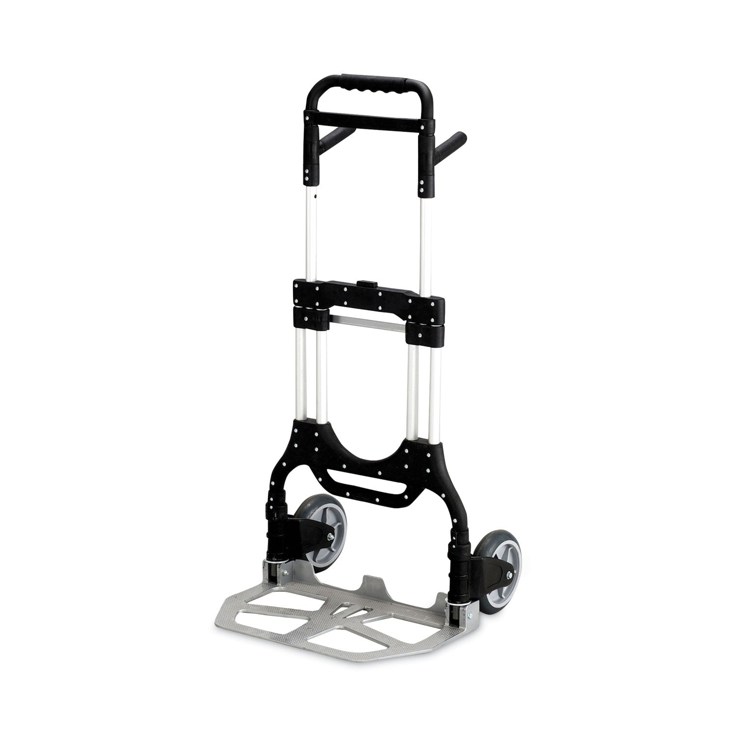 Safco® Stow-Away Heavy-Duty Hand Truck, 500 Lb Capacity, 23 X 24 X 50, Aluminum