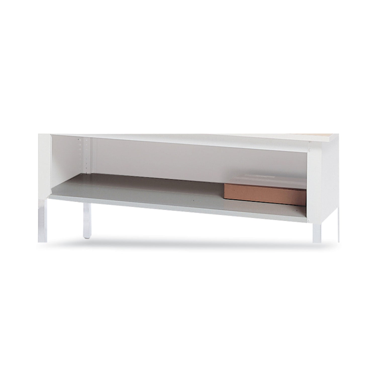 Safco® Kwik-File Mailflow-To-Go Shelf For 60" Wide Table, 56w X 25.5d, Pebble Gray