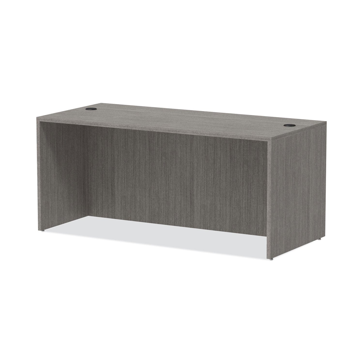 Alera® Alera Valencia Series Straight Front Desk Shell, 65" x 29.5" x 29.63", Gray