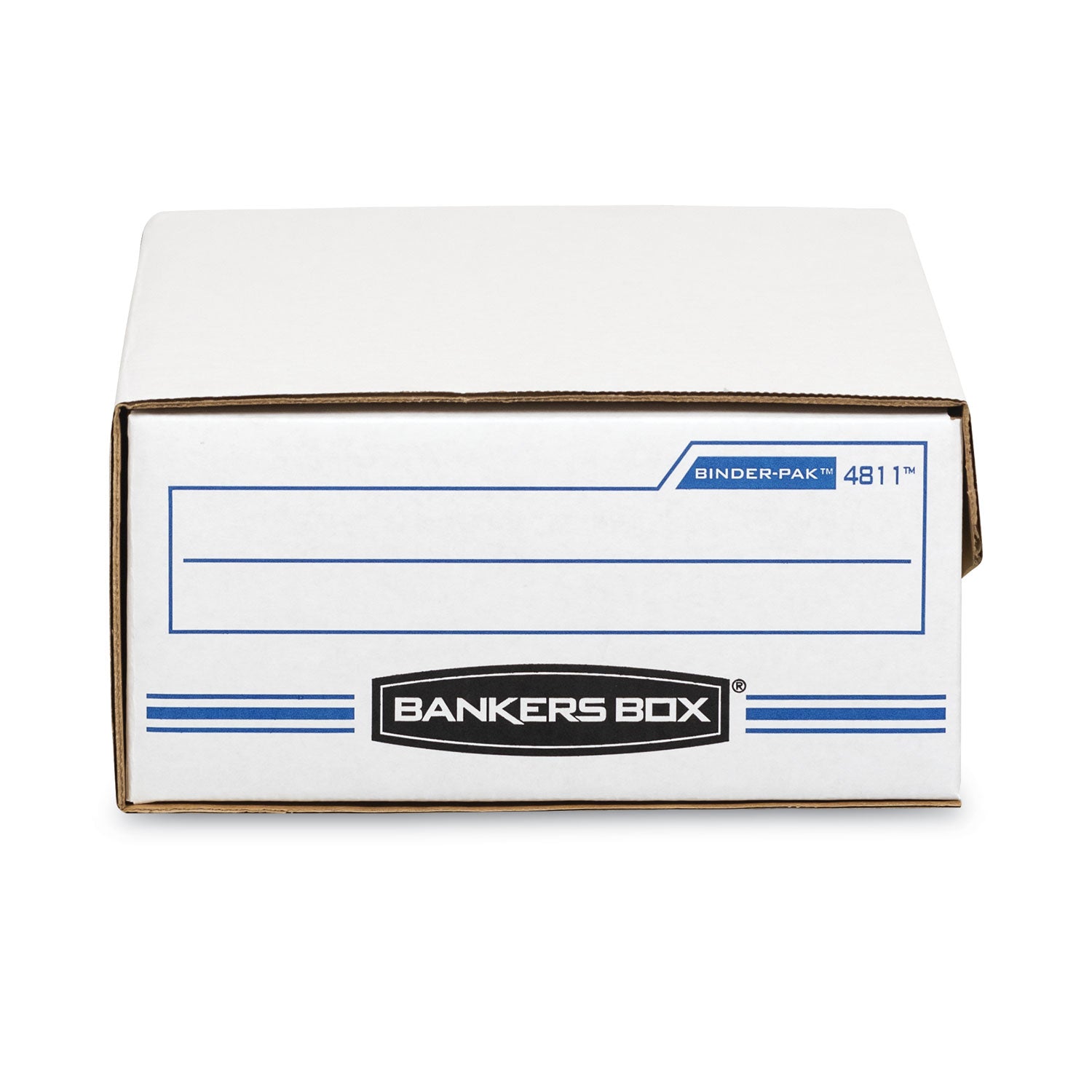 Bankers Box® Liberty Binder-Pak, Letter Files, 9.13" X 11.38" X 4.38", White/blue