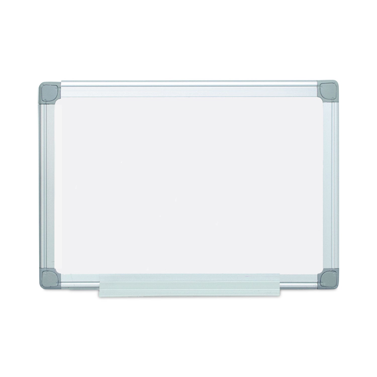 Earth Silver Easy-Clean Dry Erase Board, Reversible, 24 x 18, White Surface, Silver Aluminum Frame
