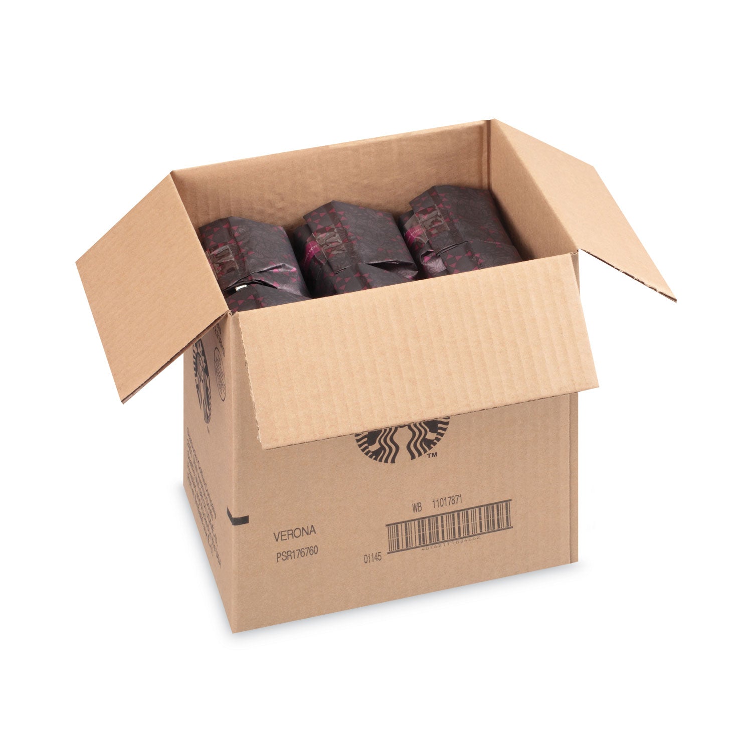 Starbucks® Caffe Verona Bold Whole Bean Coffee, 1 lb Bag, 6/Carton