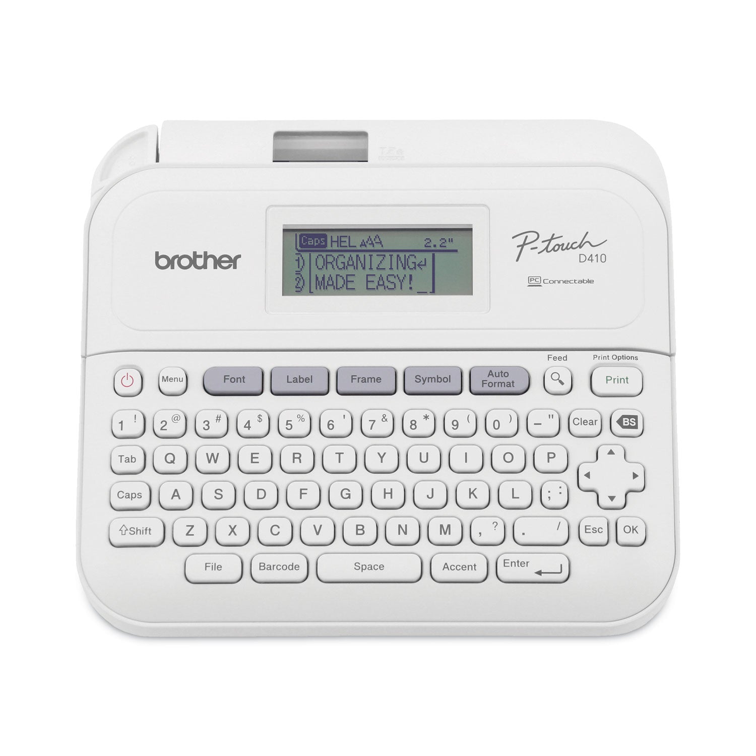 P-Touch PT-D410 Advanced Connected Label Maker, 20 mm/s, 8.9 x 3.9 x 12.3
