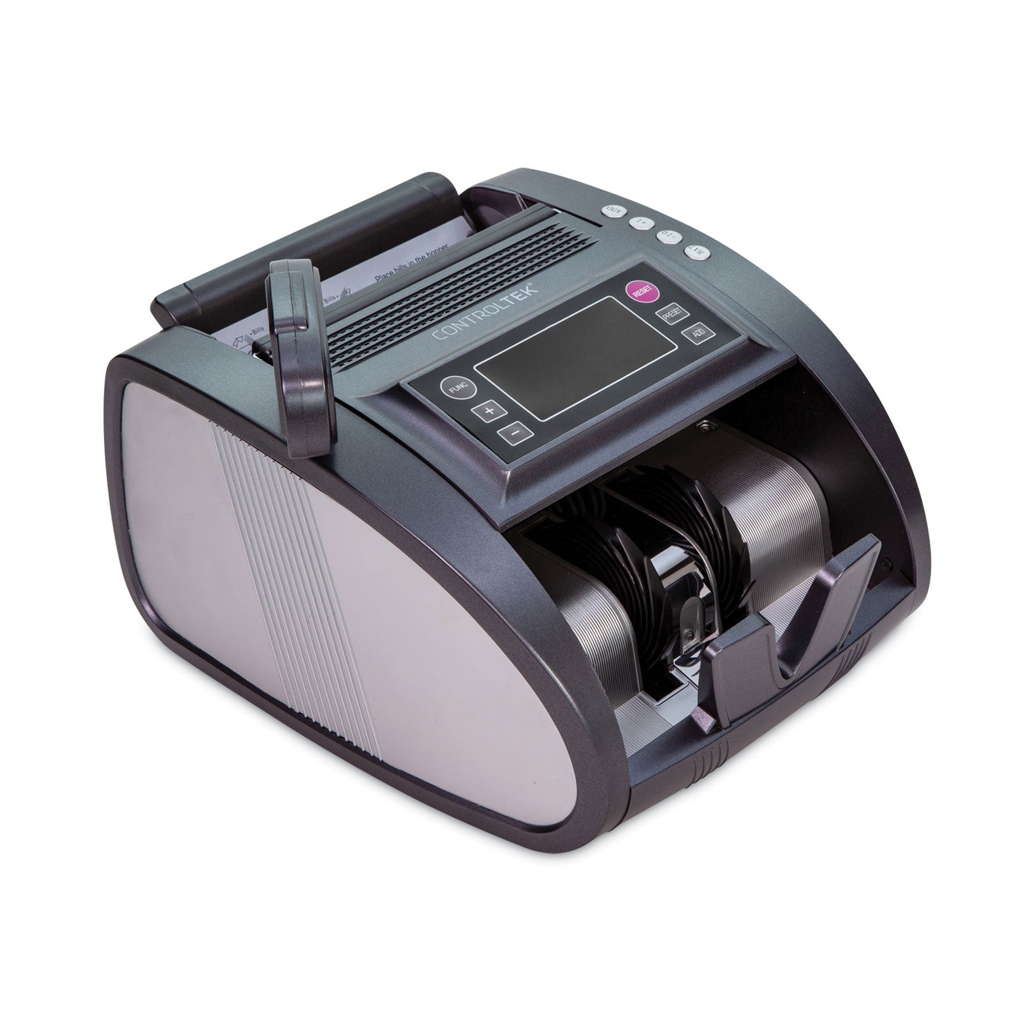CONTROLTEK® Bill Counter, 1,200 Bills/min, 11.41 x 9.45 x 8.66, Gray