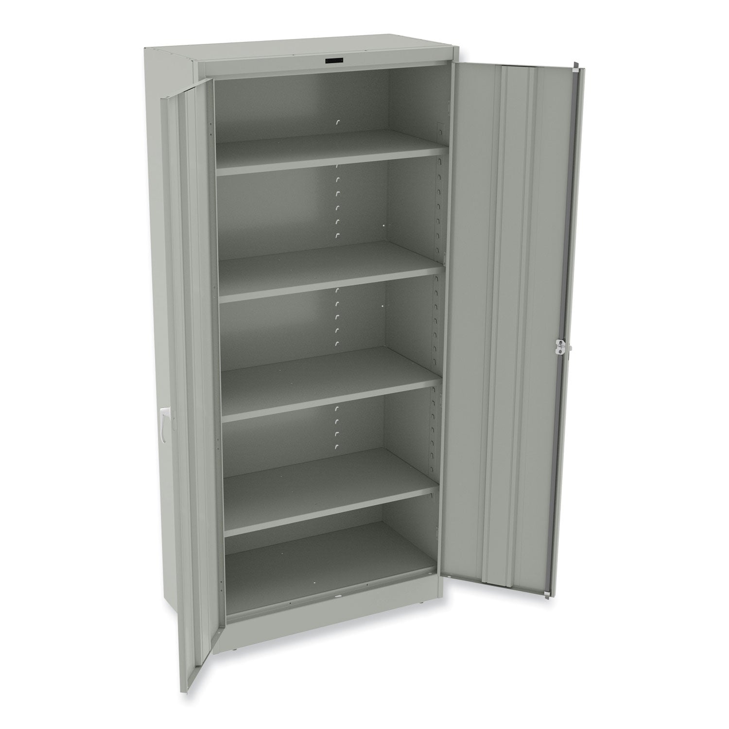Tennsco 78" High Deluxe Cabinet, 36w X 18d X 78h, Light Gray