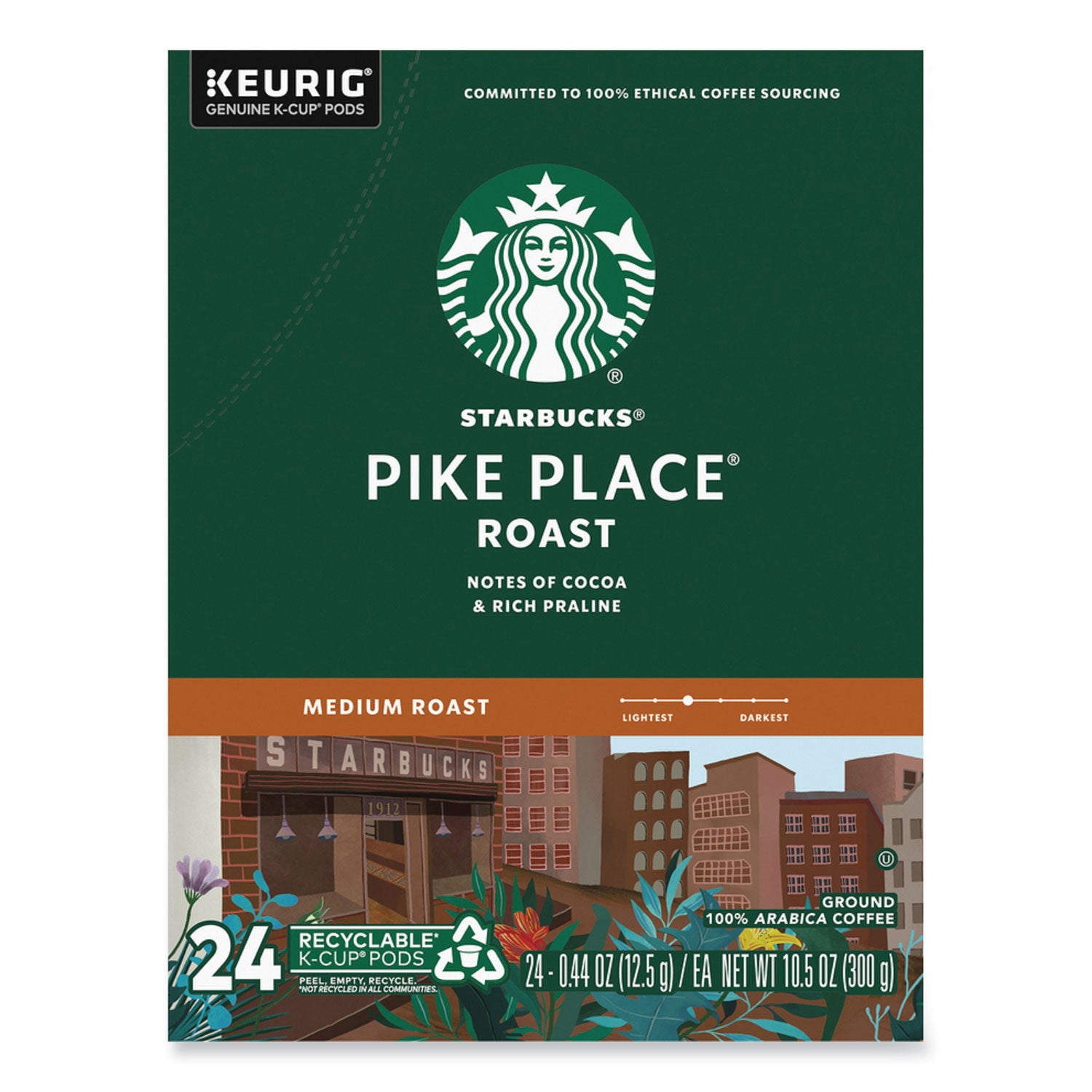 Starbucks® Pike Place Coffee K-Cups Pack, 24/box