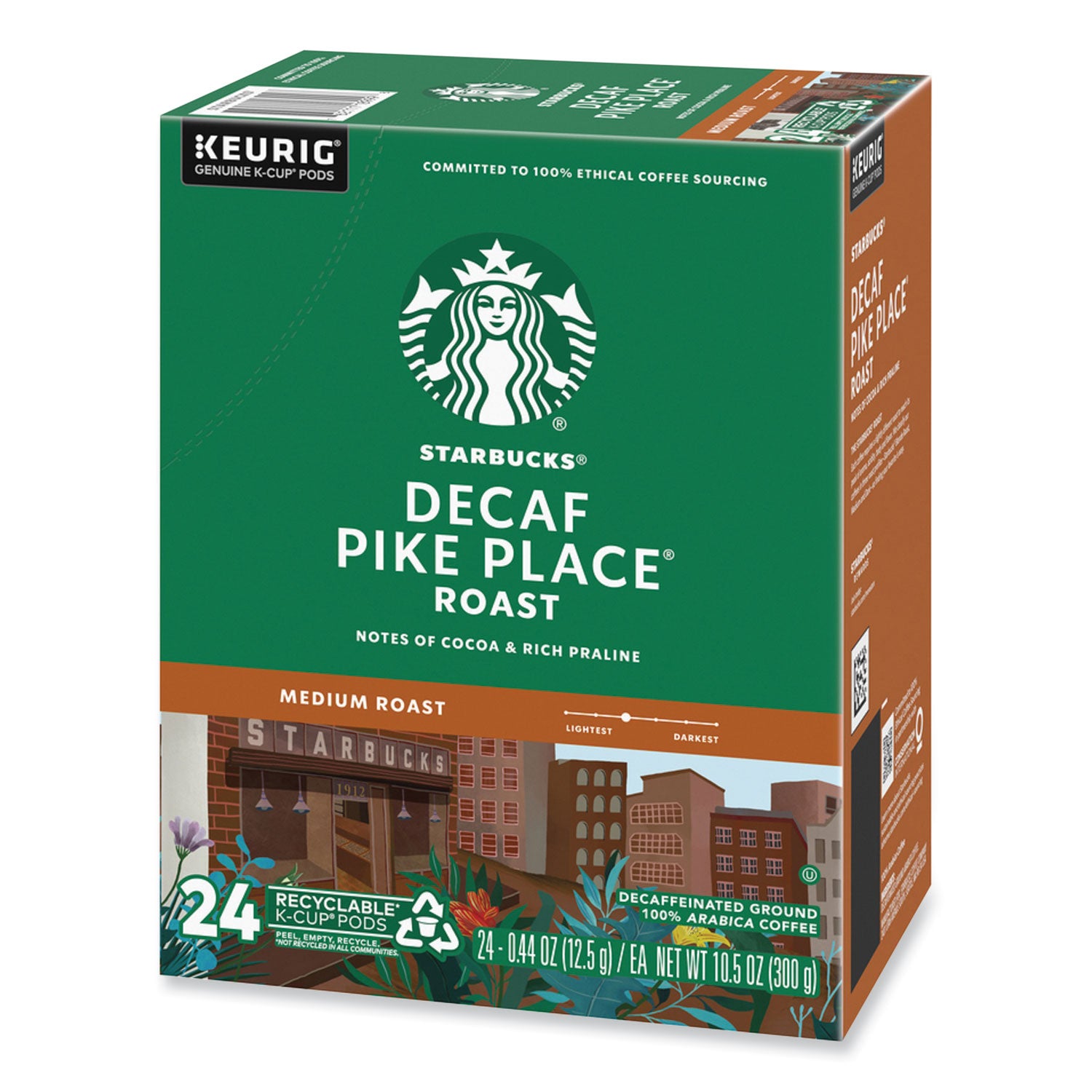 Starbucks® Pike Place Decaf Coffee K-Cups, 96/carton