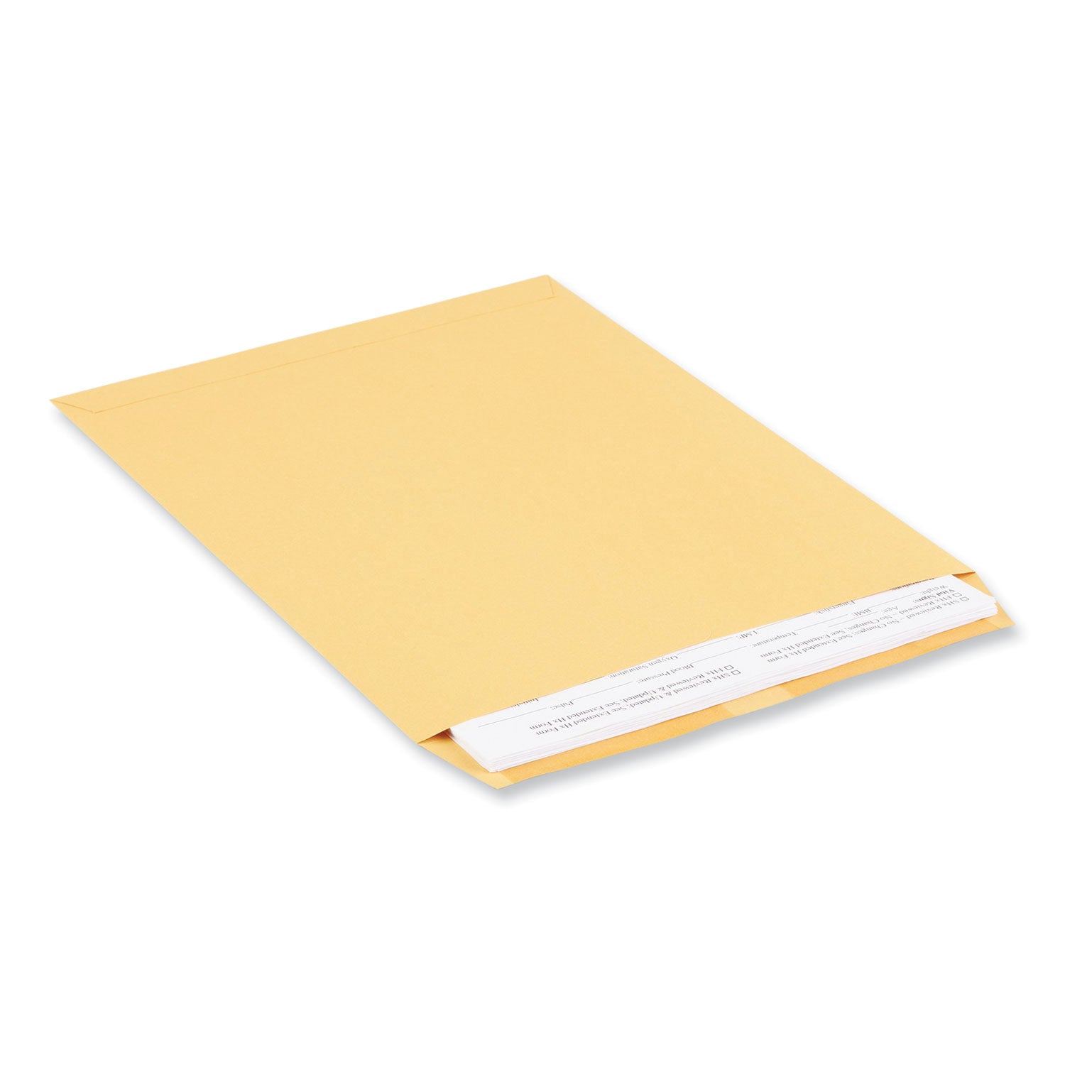 Universal® Catalog Envelope, 28 lb Bond Weight Kraft, #12 1/2, Square Flap, Gummed Closure, 9.5 x 12.5, Brown Kraft, 250/Box