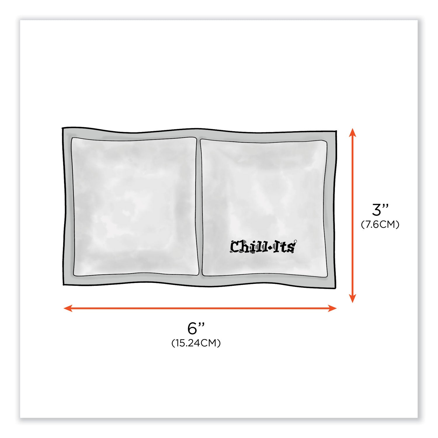 ergodyne® Chill-Its 6283 Rechargeable Phase Change Ice Pack, 3 x 6