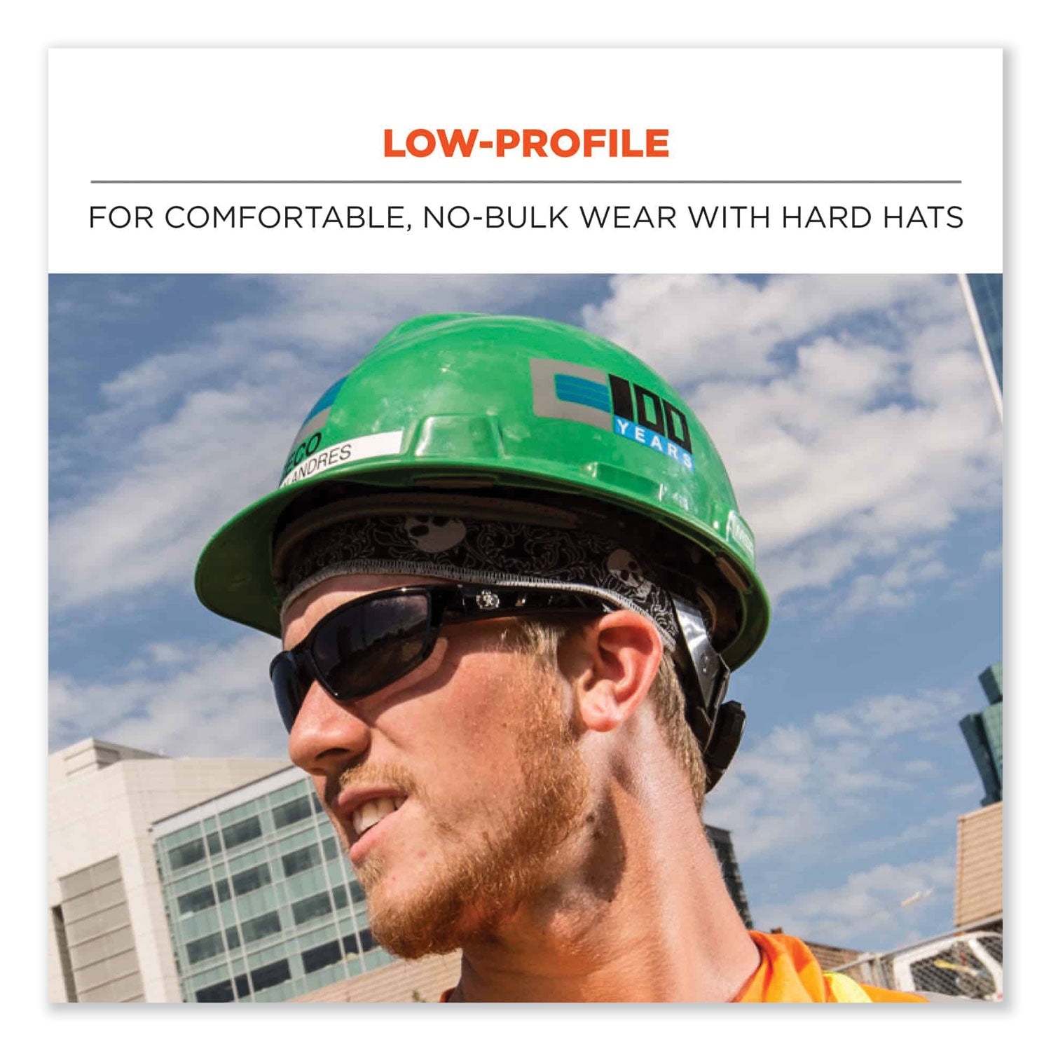 ergodyne® Chill-Its 6605 High-Performance Cotton Terry Cloth Sweatband, One Size Fits Most, Stars and Stripes