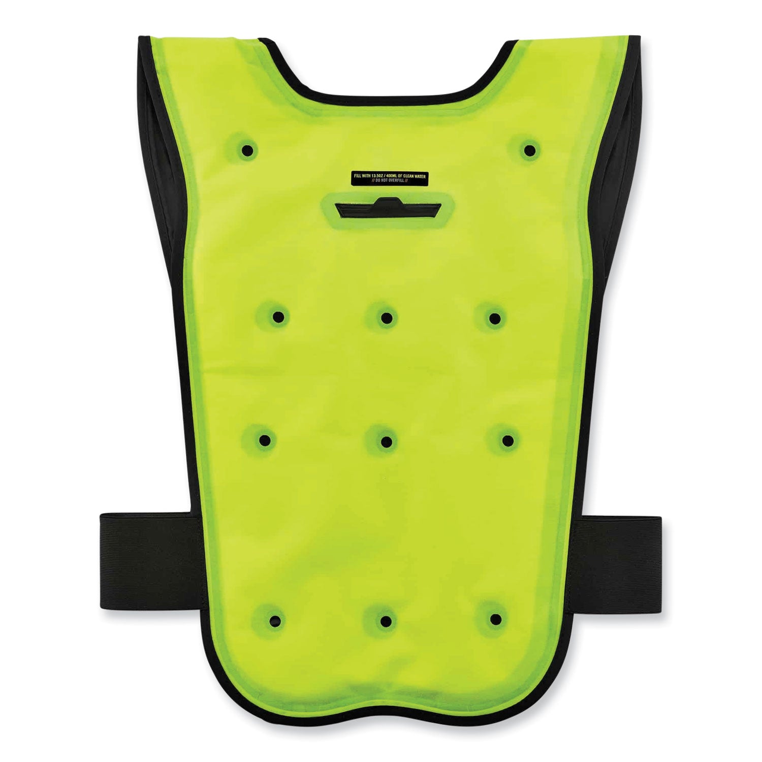 ergodyne® Chill-Its 6687 Economy Dry Evaporative Cooling Elastic Waist Vest, Nylon, Large/X-Large, Lime