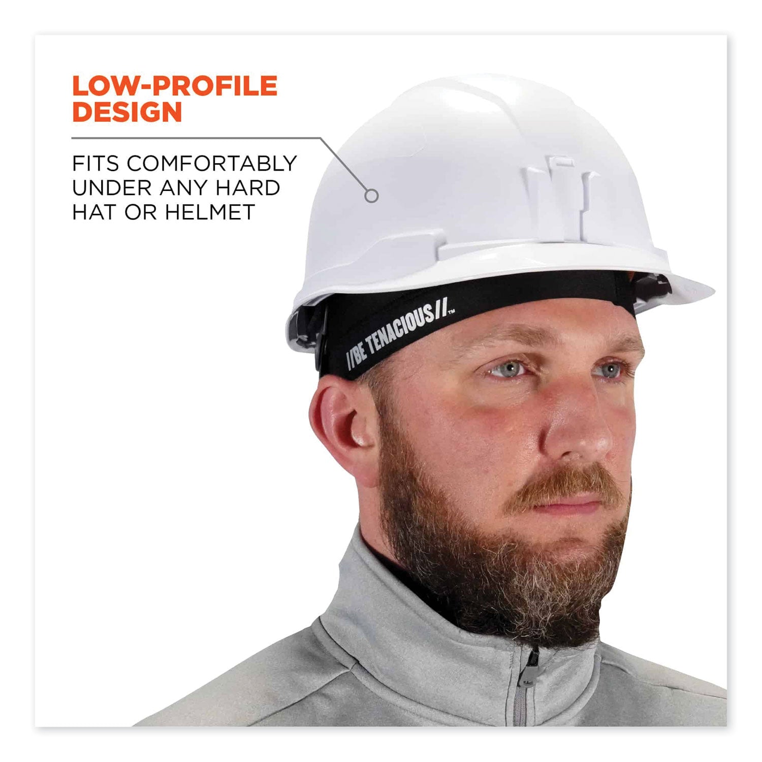 ergodyne® Chill-Its 6632 Performance Knit Cooling Skull Cap, Polyester/Spandex, One Size Fits Most, Black