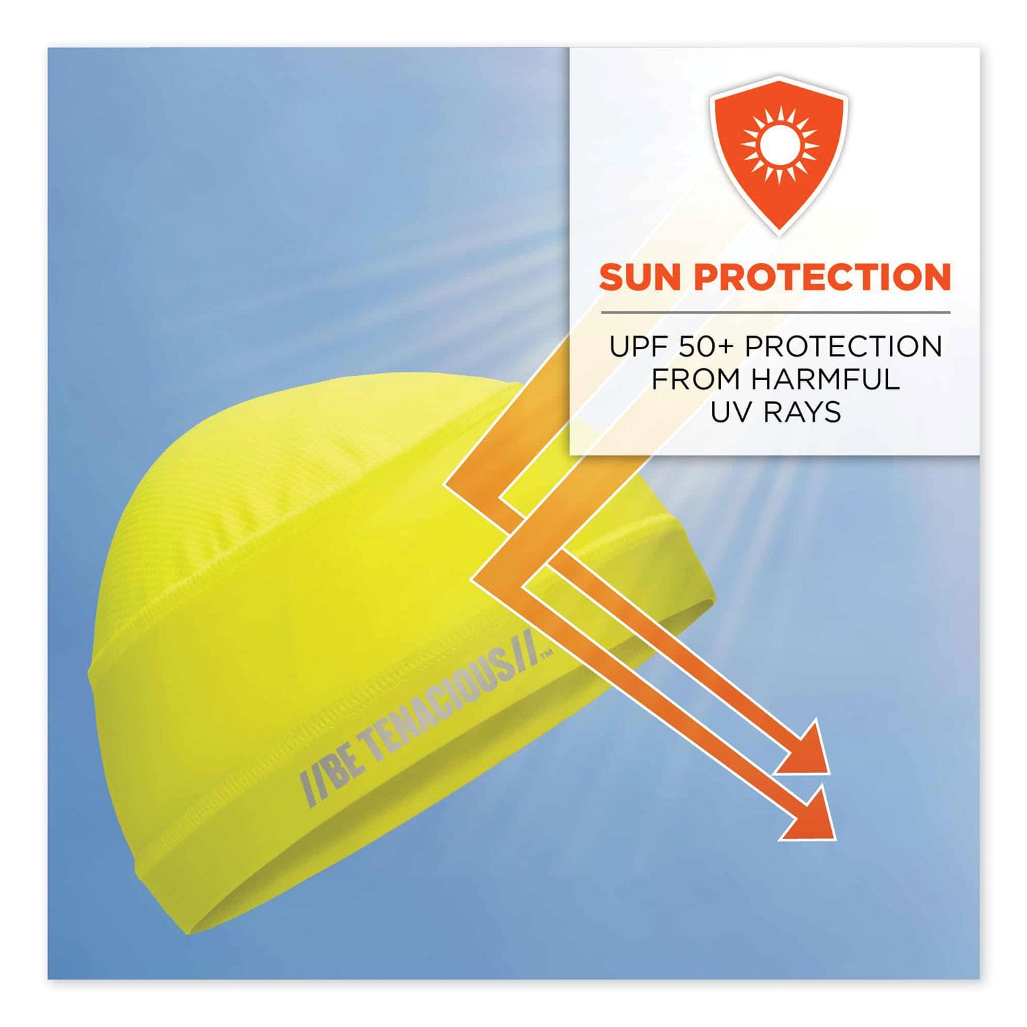 ergodyne® Chill-Its 6632 Performance Knit Cooling Skull Cap, Polyester/Spandex, One Size Fits Most, Lime