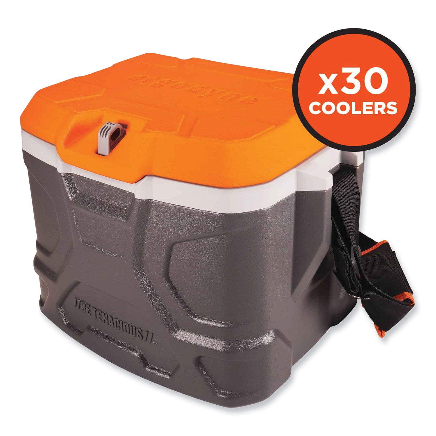 ergodyne® Chill-Its 5170 17-Quart Industrial Hard Sided Cooler, Orange/Gray, 30/Pallet