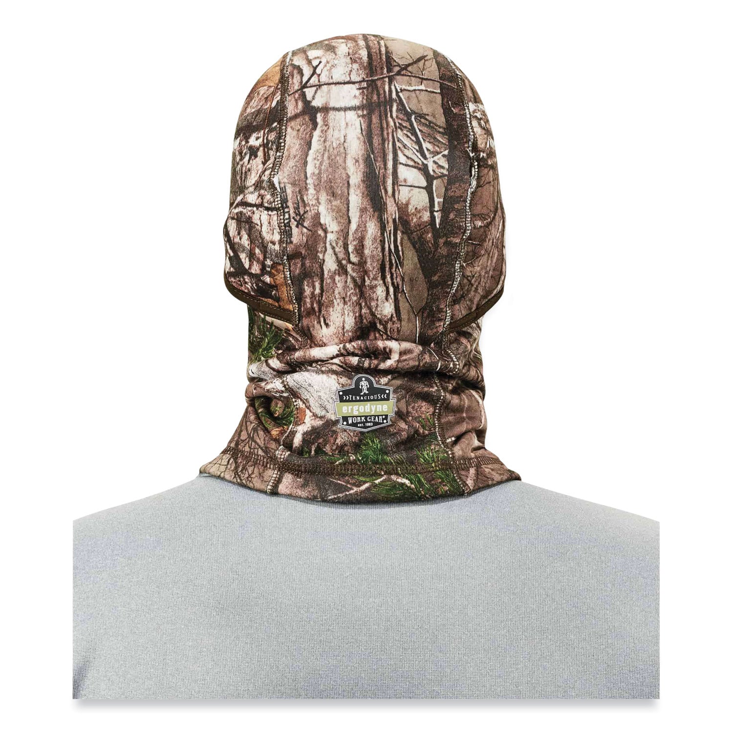Ergodyne® N-Ferno 6823 Hinged Balaclava Face Mask, Fleece, One Size Fits Most, Realtree Edge