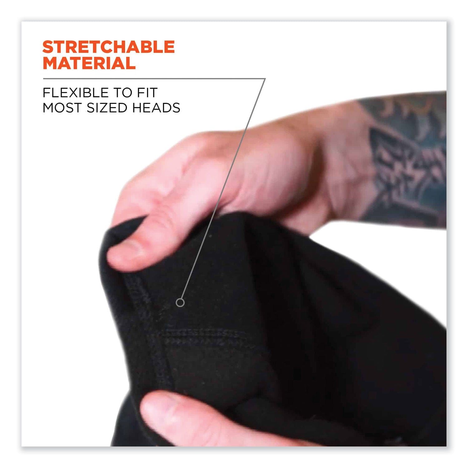 ergodyne® N-Ferno 6970 Extreme Hot Rox Balaclava Face Mask, Polyester/Spandex, One Size Fits Most, Black