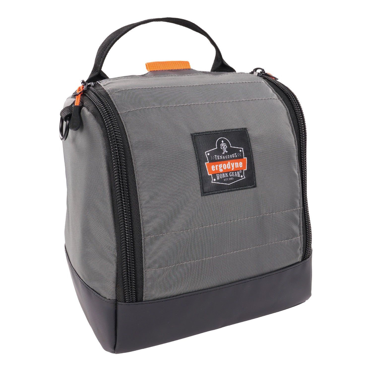 Arsenal 5185 Full Respirator Bag with Zipper Magnetic Closure, 5.5 x 9.5 x 9.5, Gray