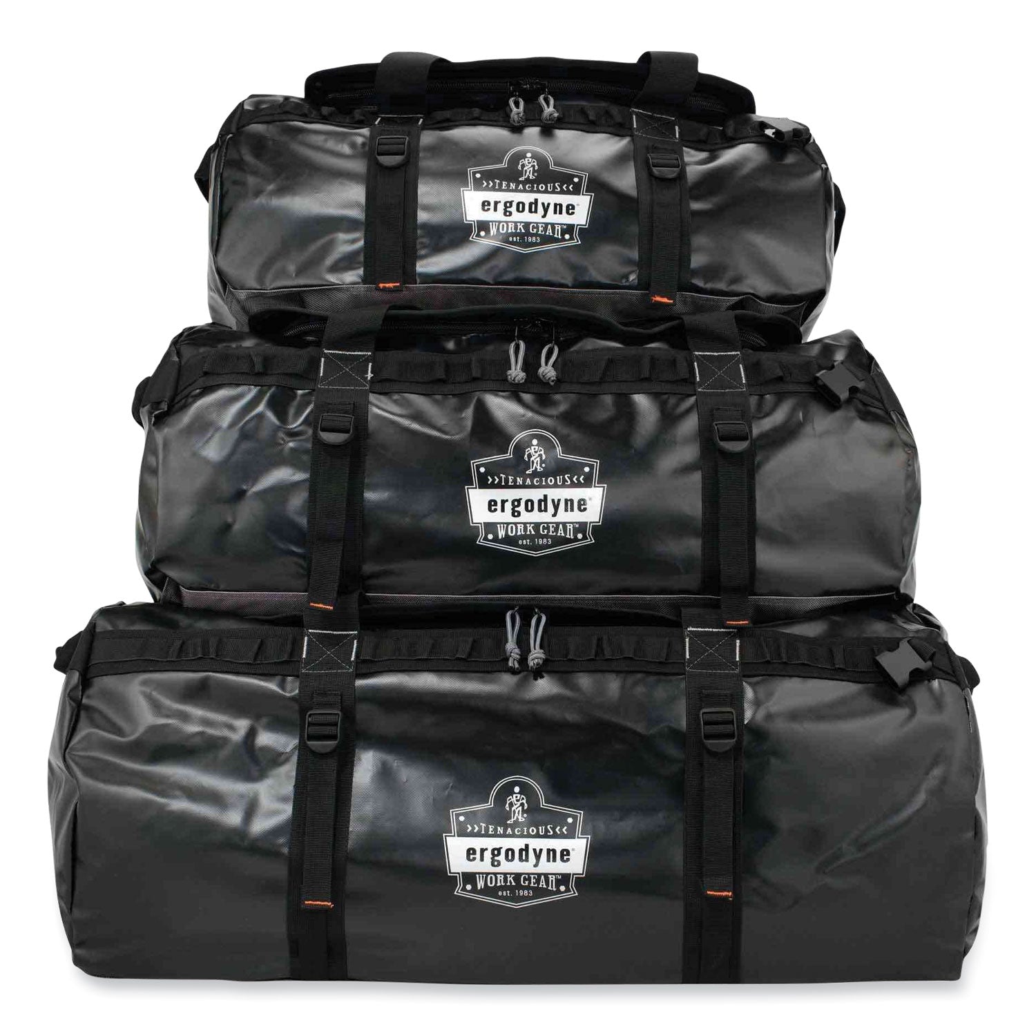 ergodyne® Arsenal 5030 Water-Resistant Duffel Bag, Small, 13.5 x 23.5 x 13.5, Black
