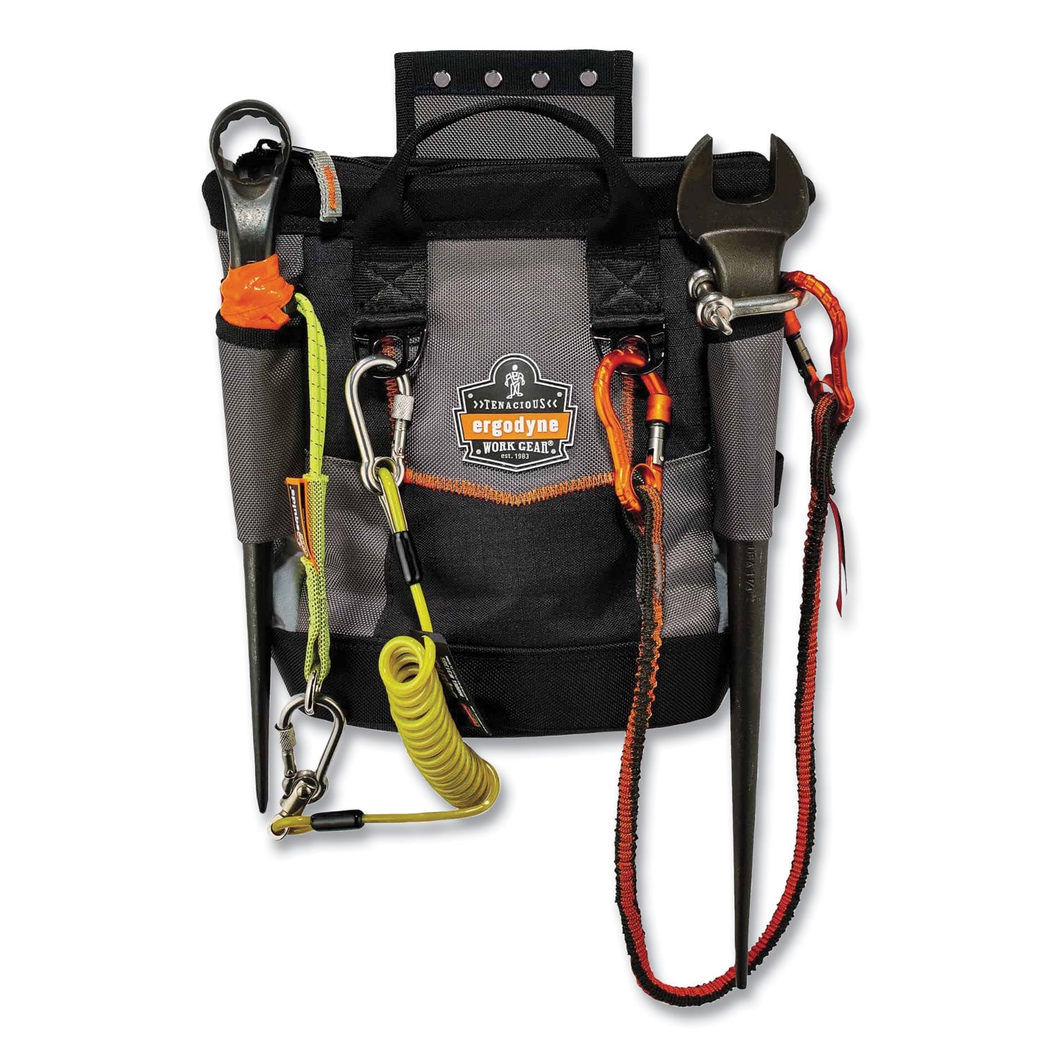 ergodyne® Arsenal 5517 Premium Topped Tool Pouch with Zipper, 6 x 10 x 11.5, Polyester, Black