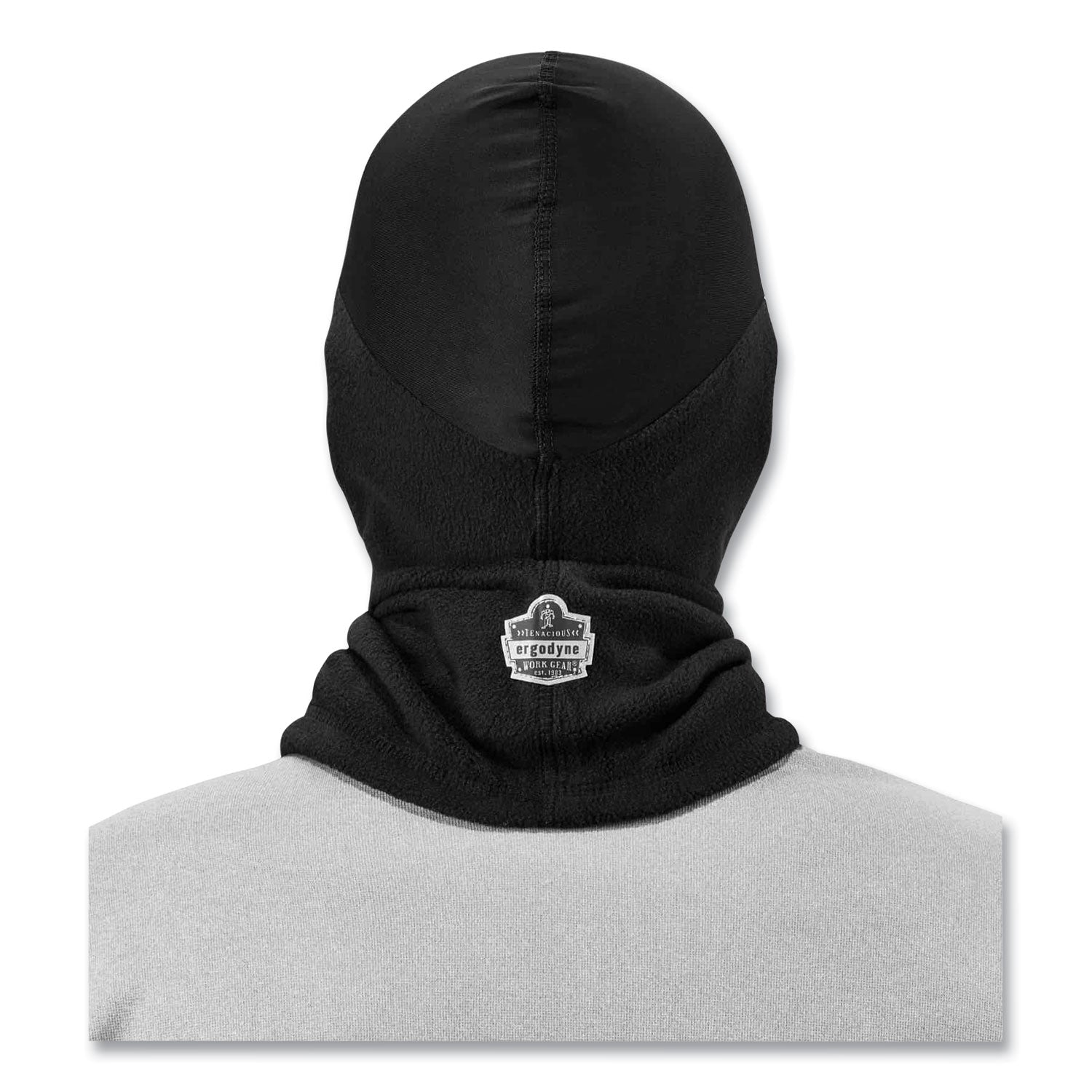 ergodyne® N-Ferno 6822 Balaclava Spandex Top Face Mask, Spandex/Fleece, One Size Fits Most, Black
