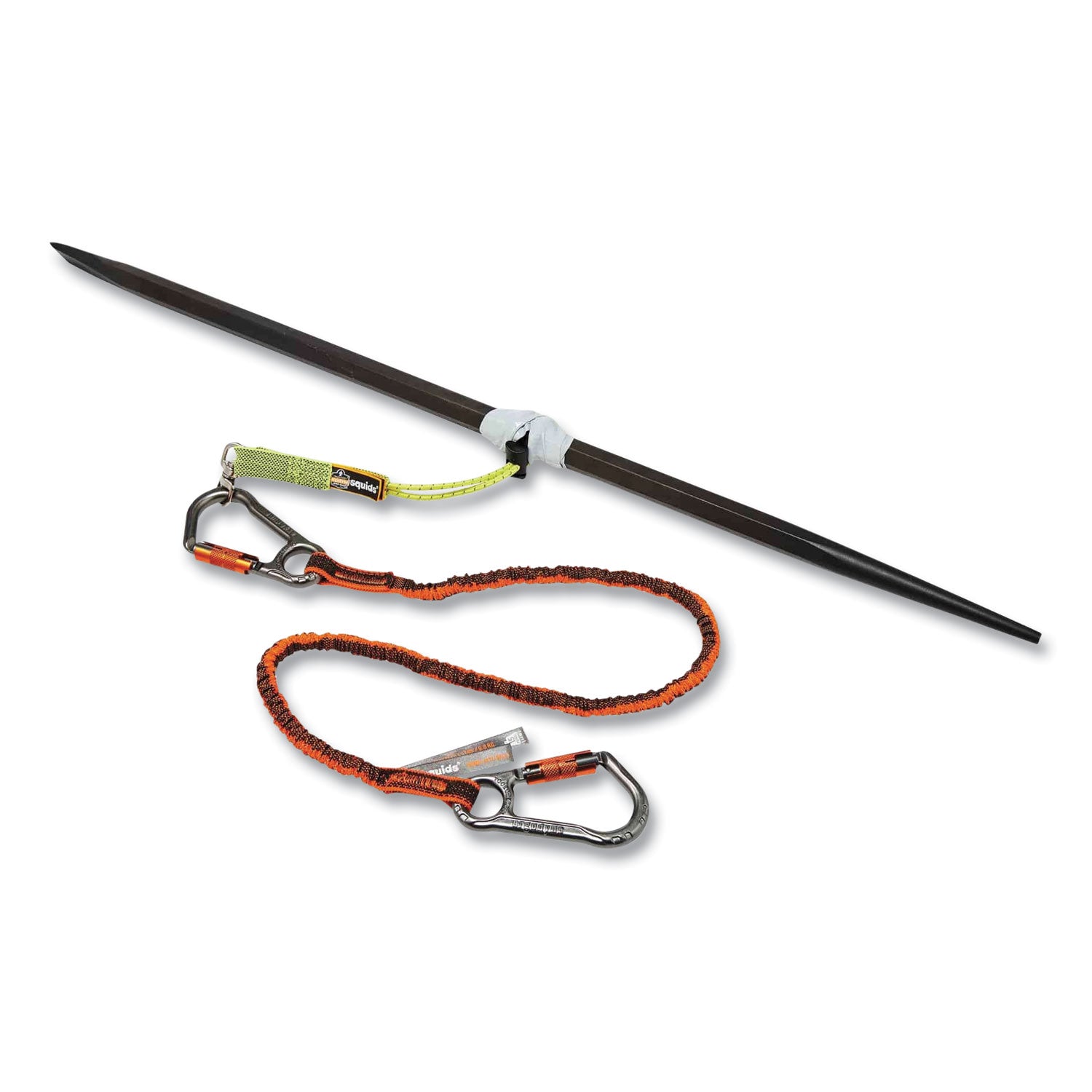 ergodyne® Squids 3186 Iron + Steel Worker Tool Tethering Kit, Assorted Max Working Capacities, Lengths and Colors
