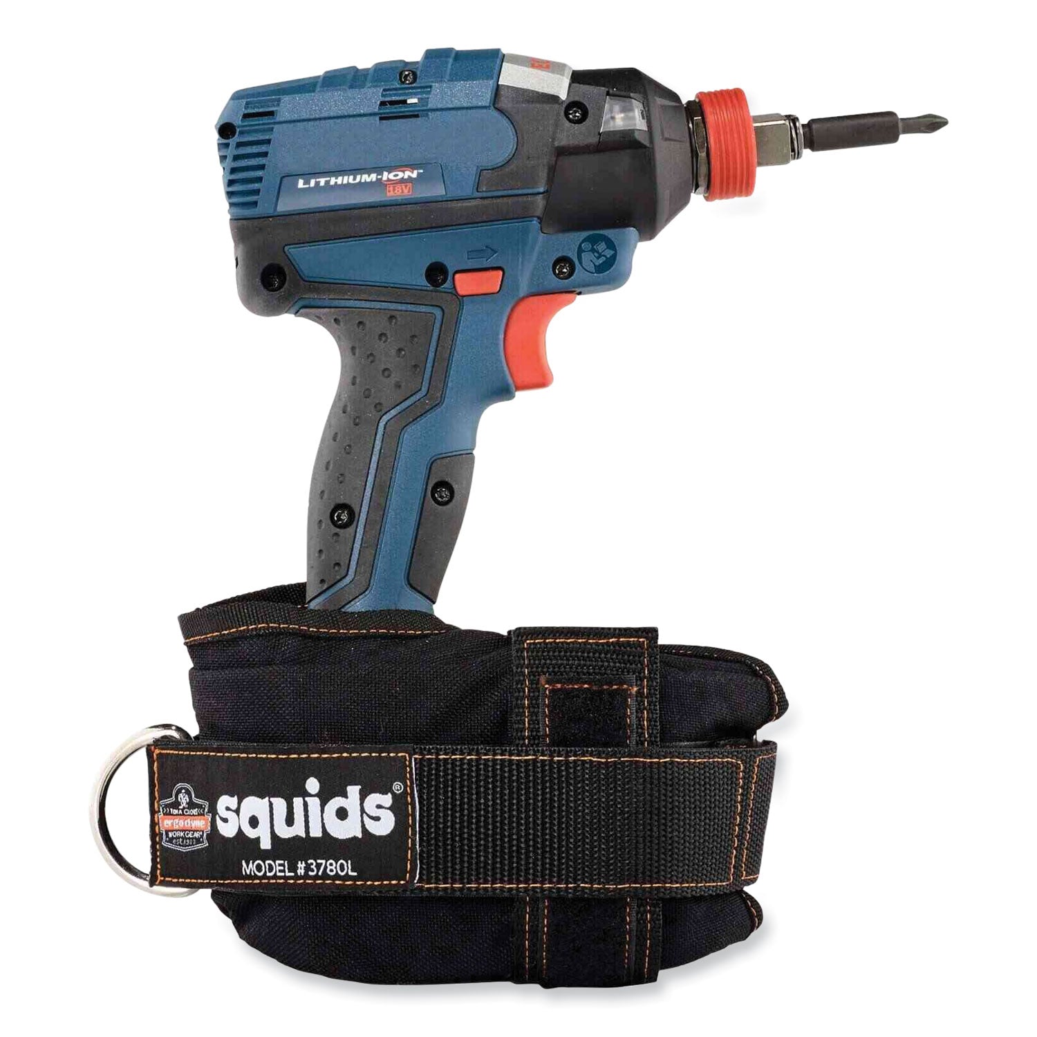 ergodyne® Squids 3780 Power Tool Trap, Large, 3.25 x 4 x 9, Nylon, Black