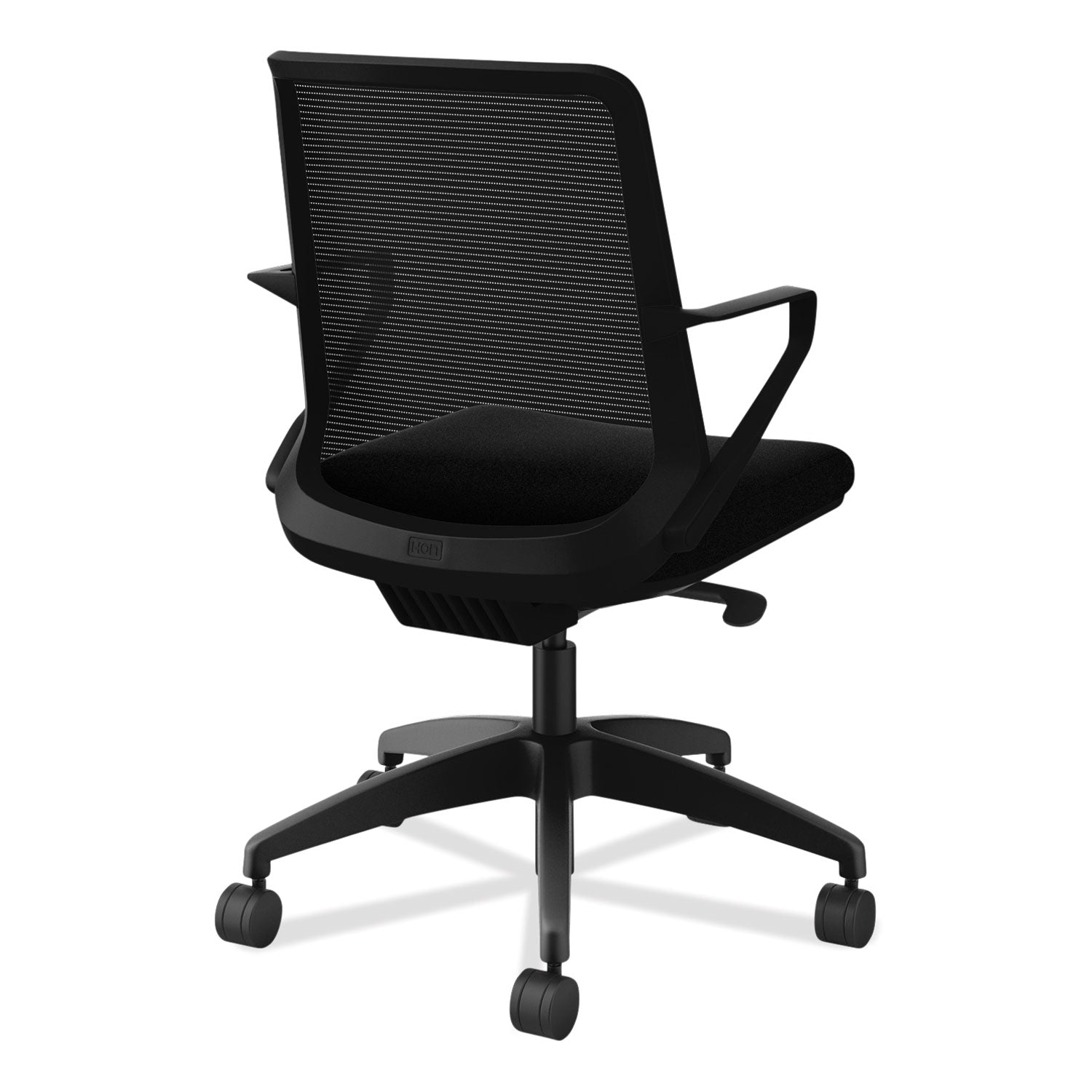 HON® Cliq Office Chair, Supports Up to 300 lb, 17" to 22" Seat Height, Black Seat, Black Back, Black Base