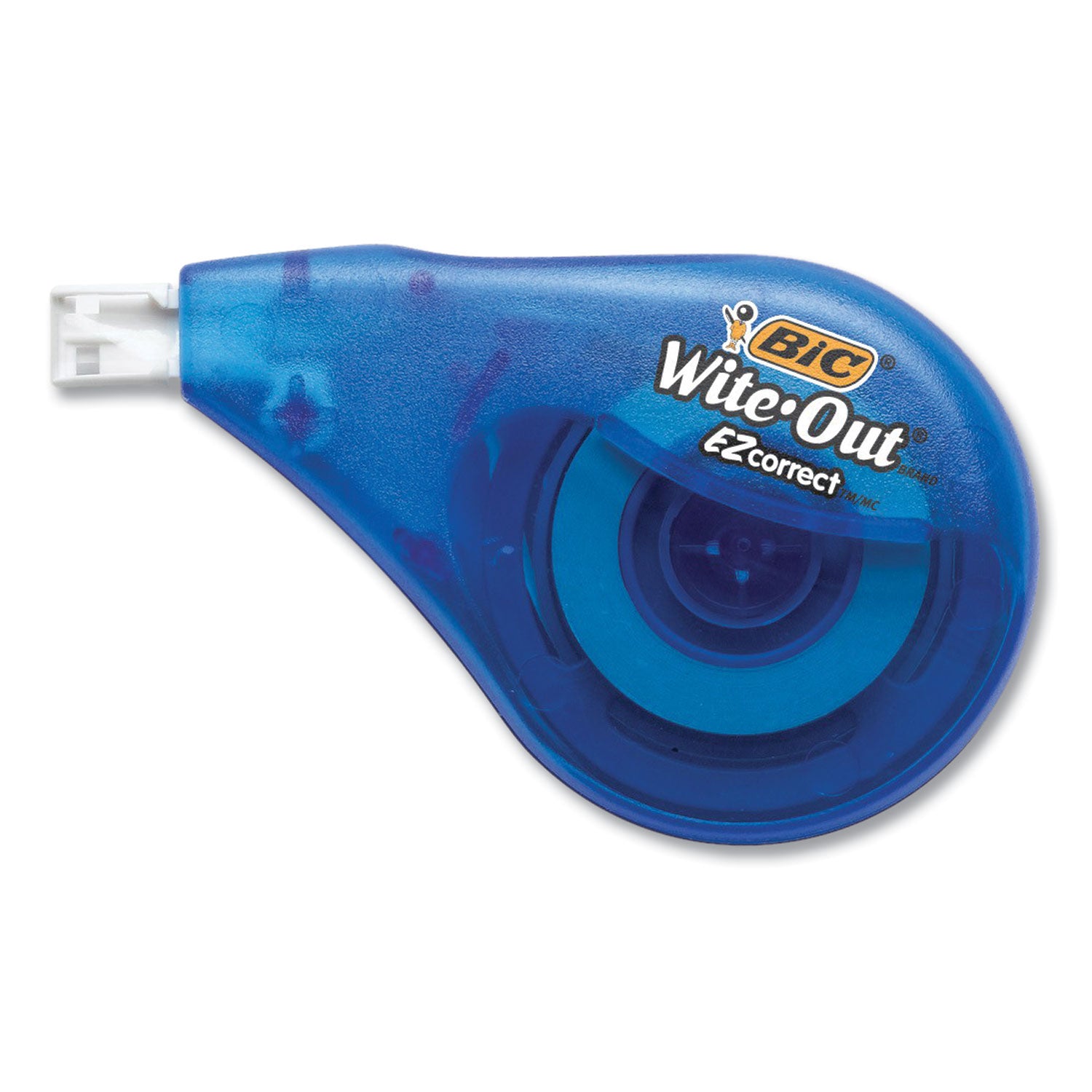 BIC® Wite-Out EZ Correct Correction Tape, Non-Refillable, Randomly Assorted Applicator Colors, 0.17" x 472", 2/Pack