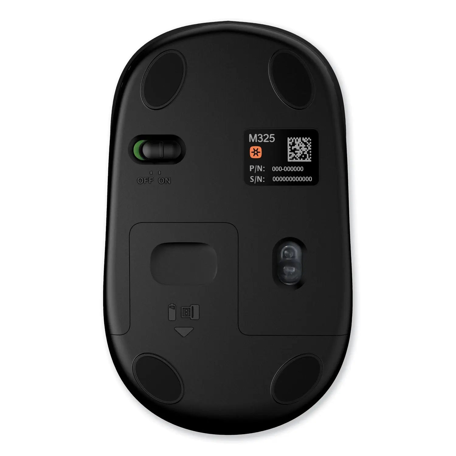 M325 Wireless Mouse, 2.4 GHz Frequency/30 ft Wireless Range, Left/Right Hand Use, Blue Logitech® Flipcost