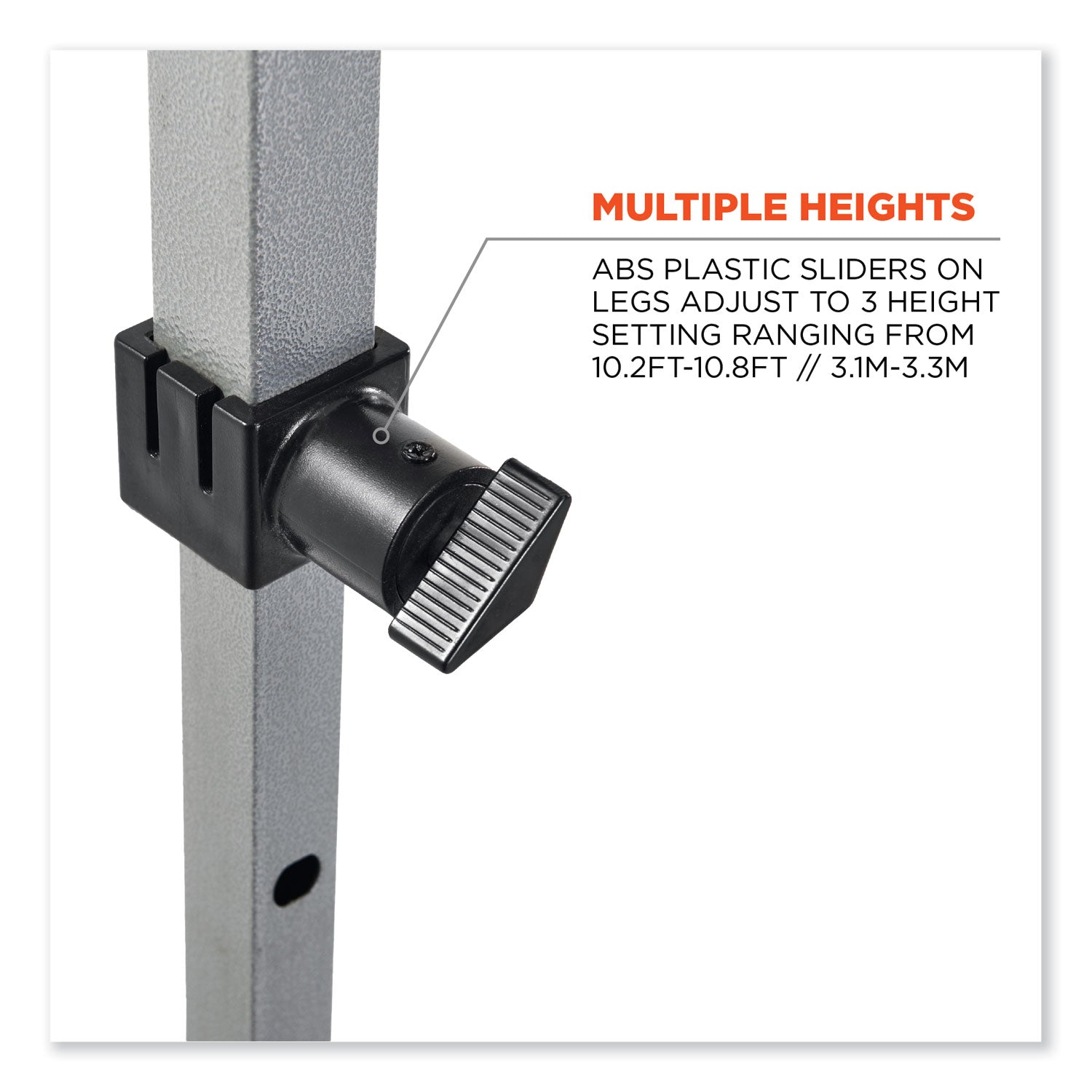 ergodyne® Shax 6000 Heavy-Duty Pop-Up Tent, Single Skin, 10 ft x 10 ft, Polyester/Steel, Blue