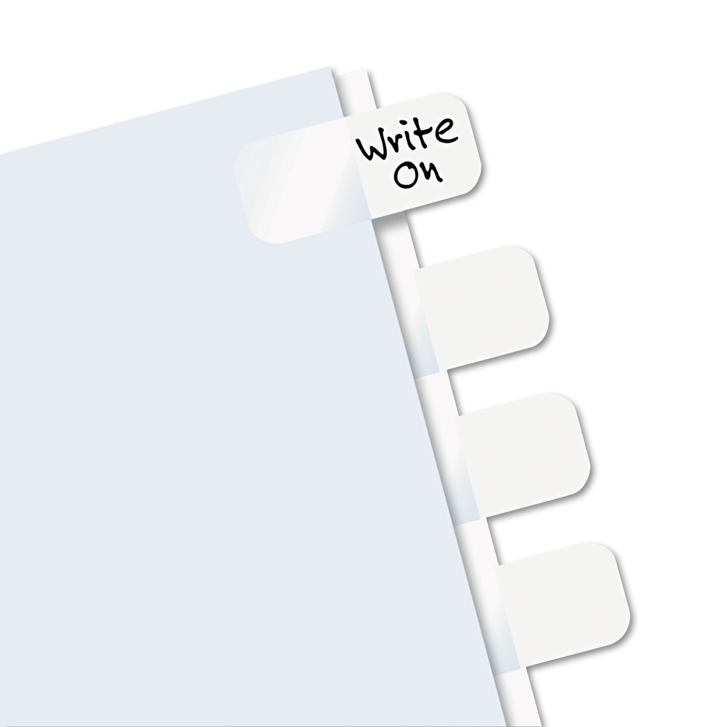 Redi-Tag® Legal Index Tabs, Customizable: Handwrite Only, 1/5-Cut, White, 1" Wide, 416/Pack