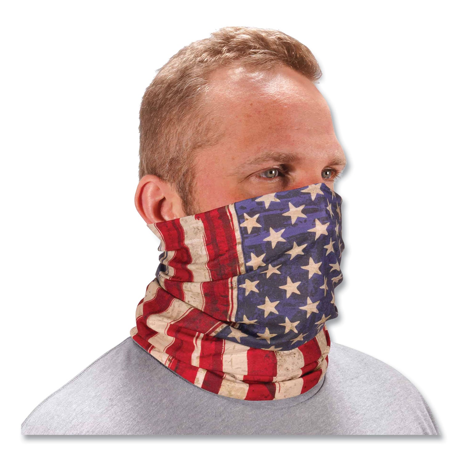 ergodyne® Chill-Its 6485 Multi-Band, Polyester, One Size Fits Most, American Flag