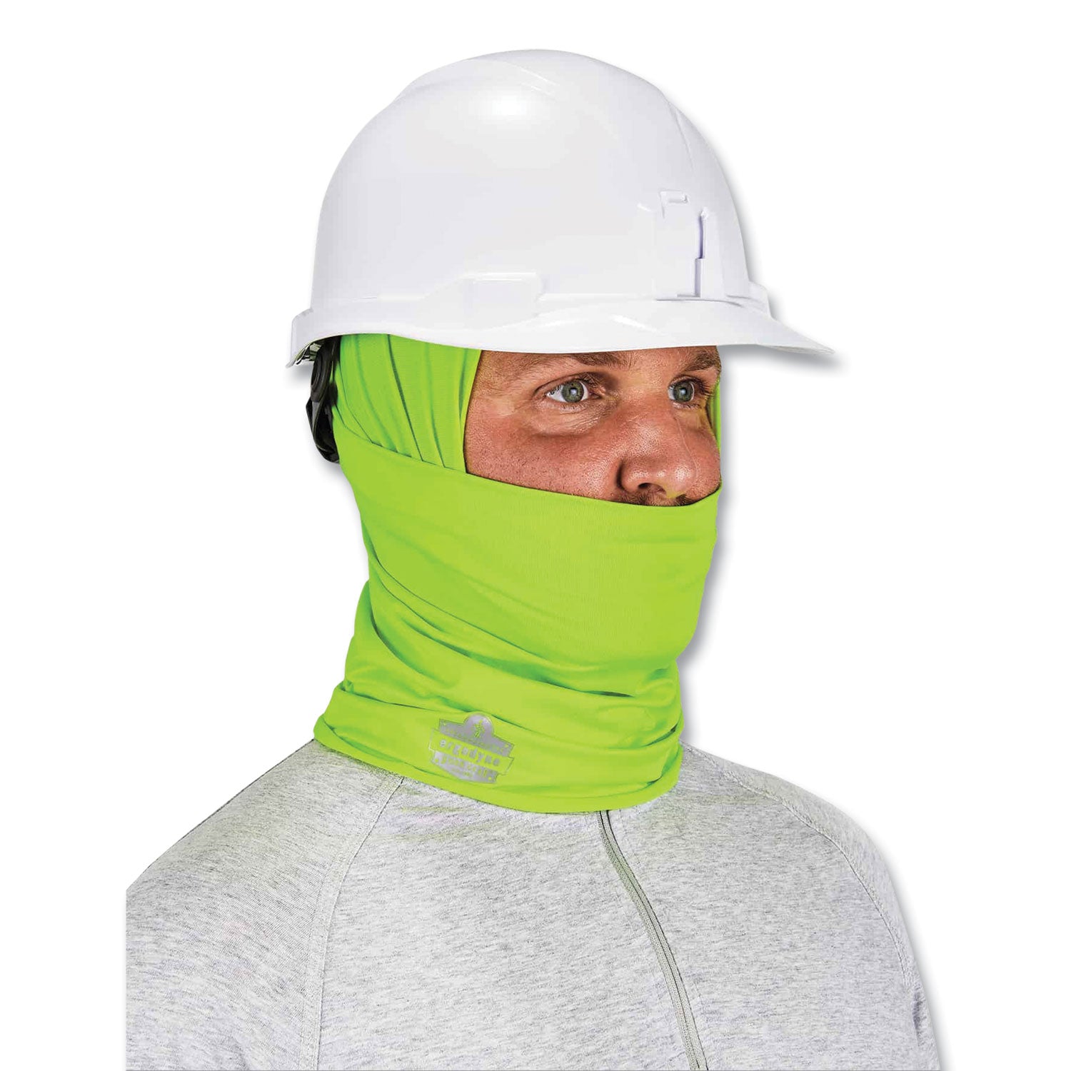 ergodyne® Chill-Its 6487 Cooling Performance Knit Multi-Band, Polyester/Spandex, One Size Fits Most, Hi-Vis Lime