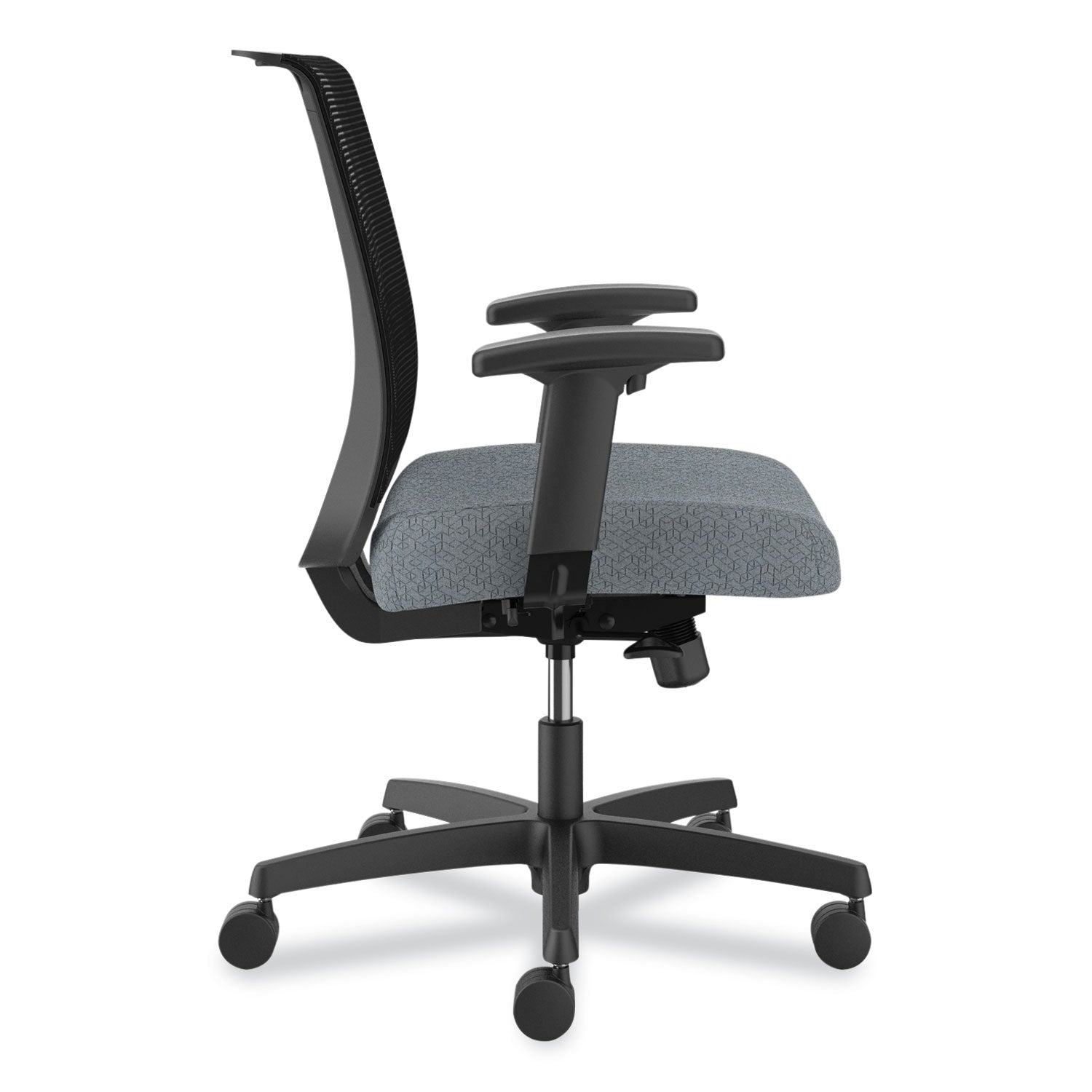 HON® Convergence Mid-Back Task Chair, Supports Up to 275 lb, 16.5" to 21" Seat Height, Basalt Seat, Black Back, Black Frame